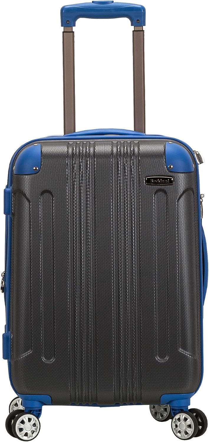 Rockland London Hardside Spinner Wheel Luggage, White, 3-Piece Set (20/24/28)
