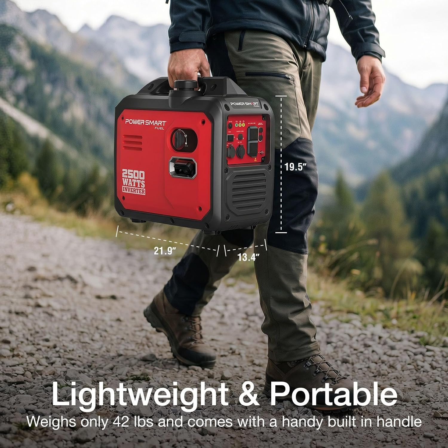 PowerSmart 2500 Watt Portable Inverter Generator for Camping