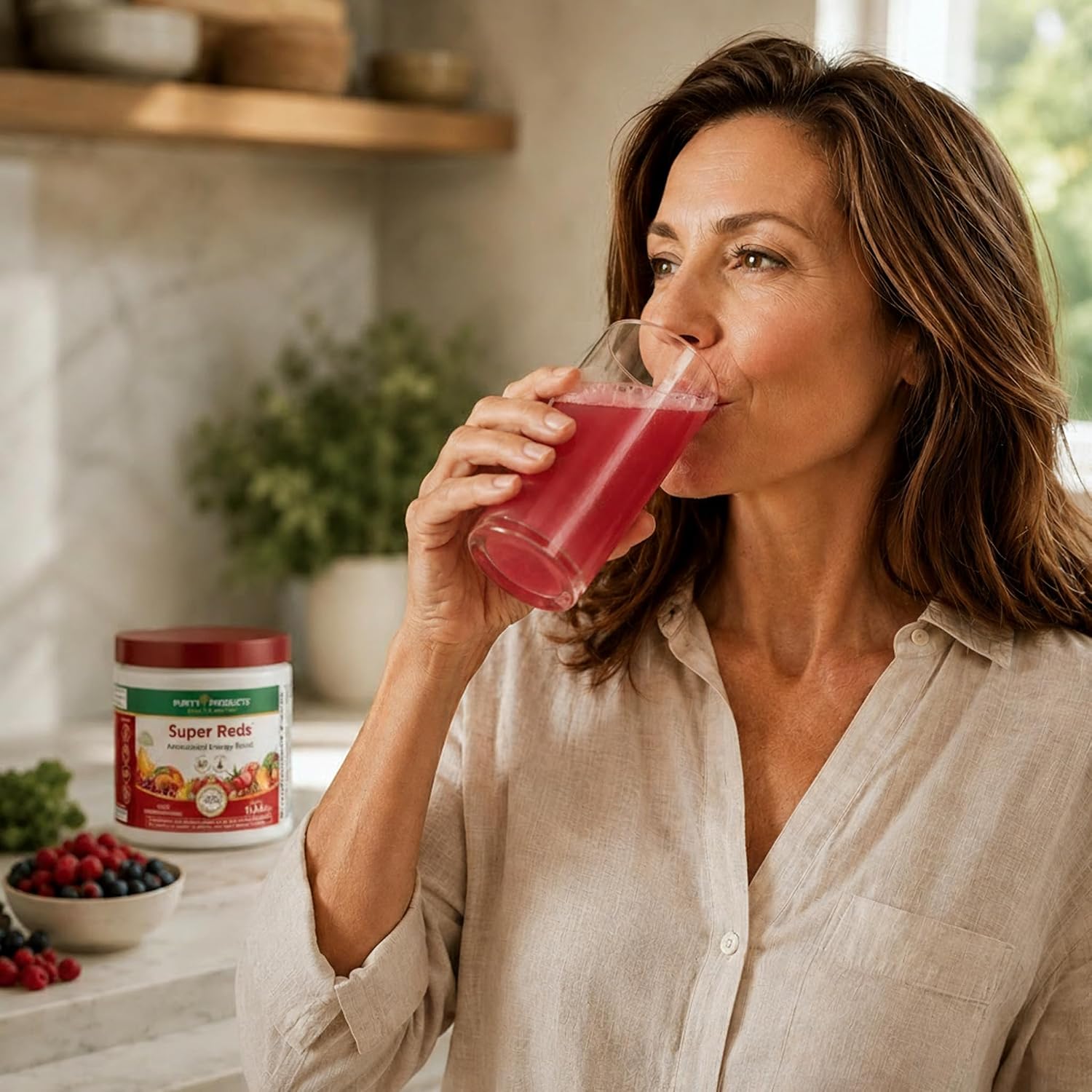 Purity Products Super Reds Powder Phytonutrient Superfood Drink Mix w/FloraGLO Lutein - Phytonutrient Blend containing Polyphenols