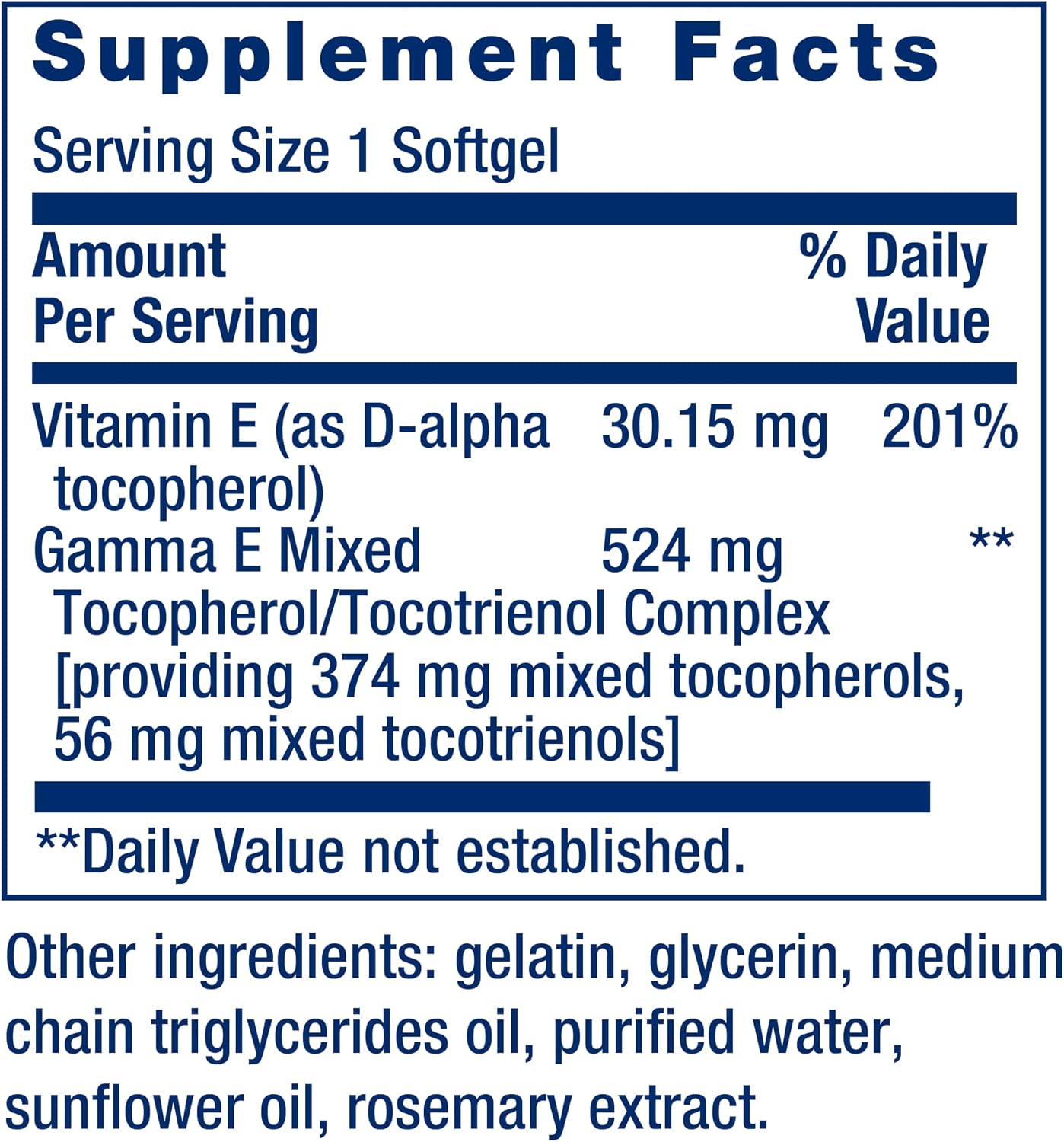 Life Extension Gamma E Mixed Tocopherols & Tocotrienols – Complete Vitamin E Spectrum, Antioxidant Protection – Non-GMO, Gluten-Free – 60 Softgels | Complete Vitamin E Spectrum with Mixed Tocopherols & Tocotrienols for Antioxidant Protection, Non-GMO & G…