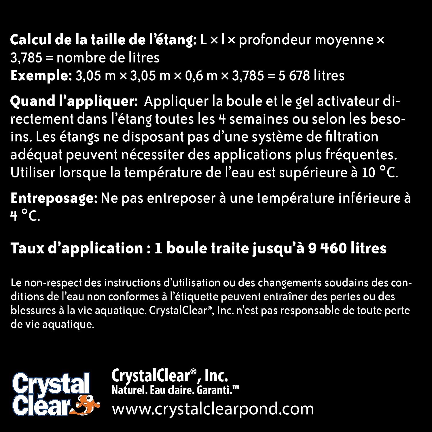 CrystalClear PondShock Ball Freshwater Clarifier