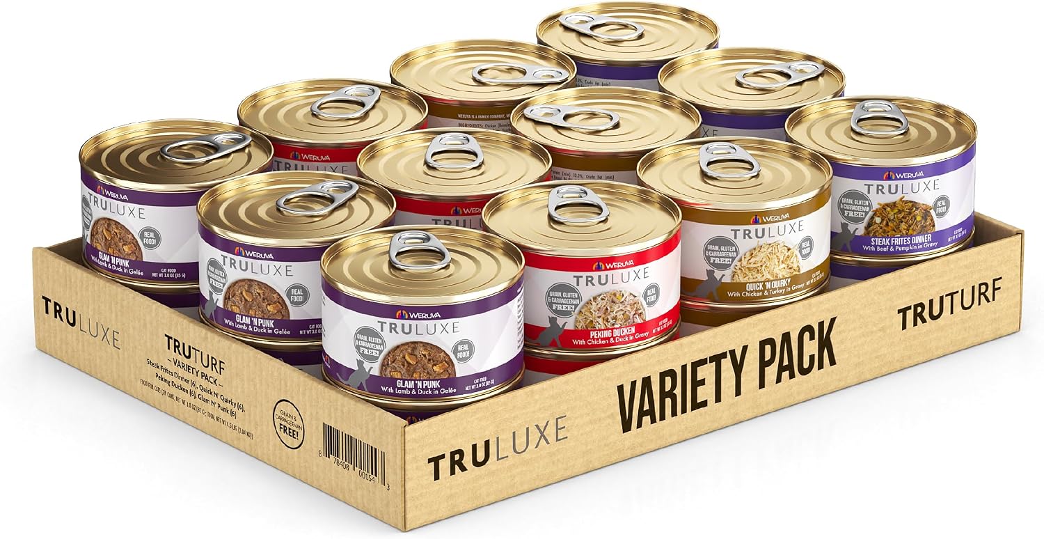 Weruva TruLuxe Cat Food, Peking Ducken with Chicken Breast & Duck Breast in Gravy, 3oz Can (Pack of 24)
