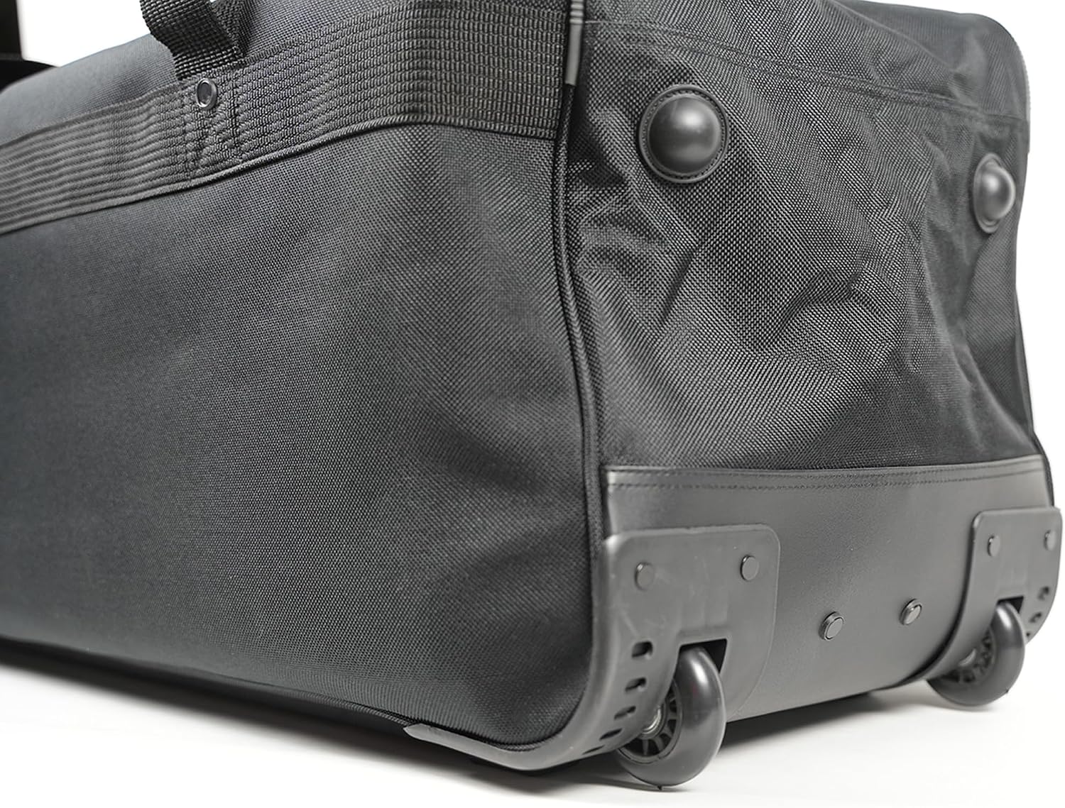AMARO 36 Inch Rolling Duffle Bag with Wheels, Extra Large Heavy Duty Travel Duffel Luggage with Telescopic Handle, Multiple Pockets, Collapsible Storage, Black/Grey