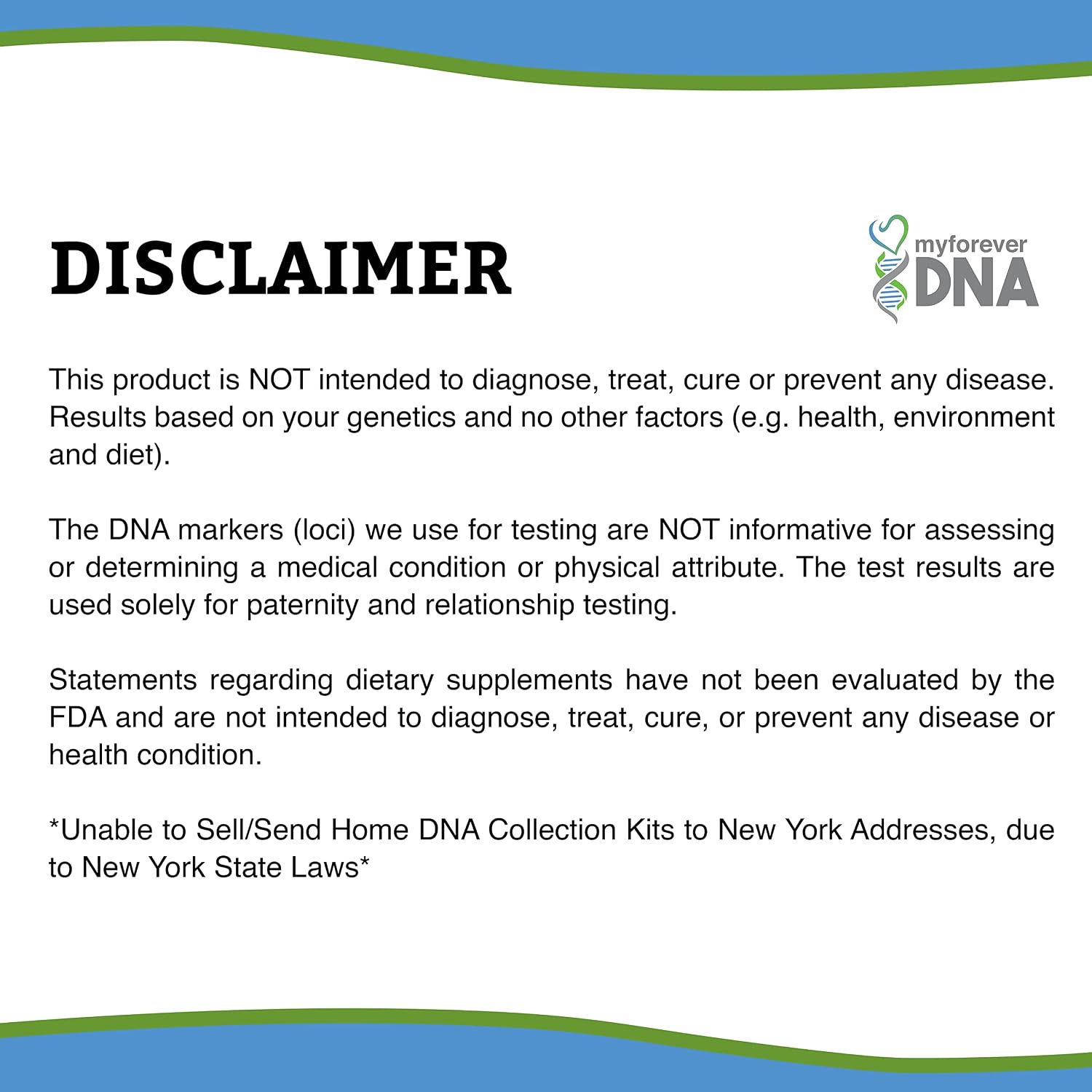 My Forever DNA® Sibling DNA Collection Kit | 46 DNA Markers | At-Home Sample Collection | Full or Half Sibling Relationship Analysis | Private &