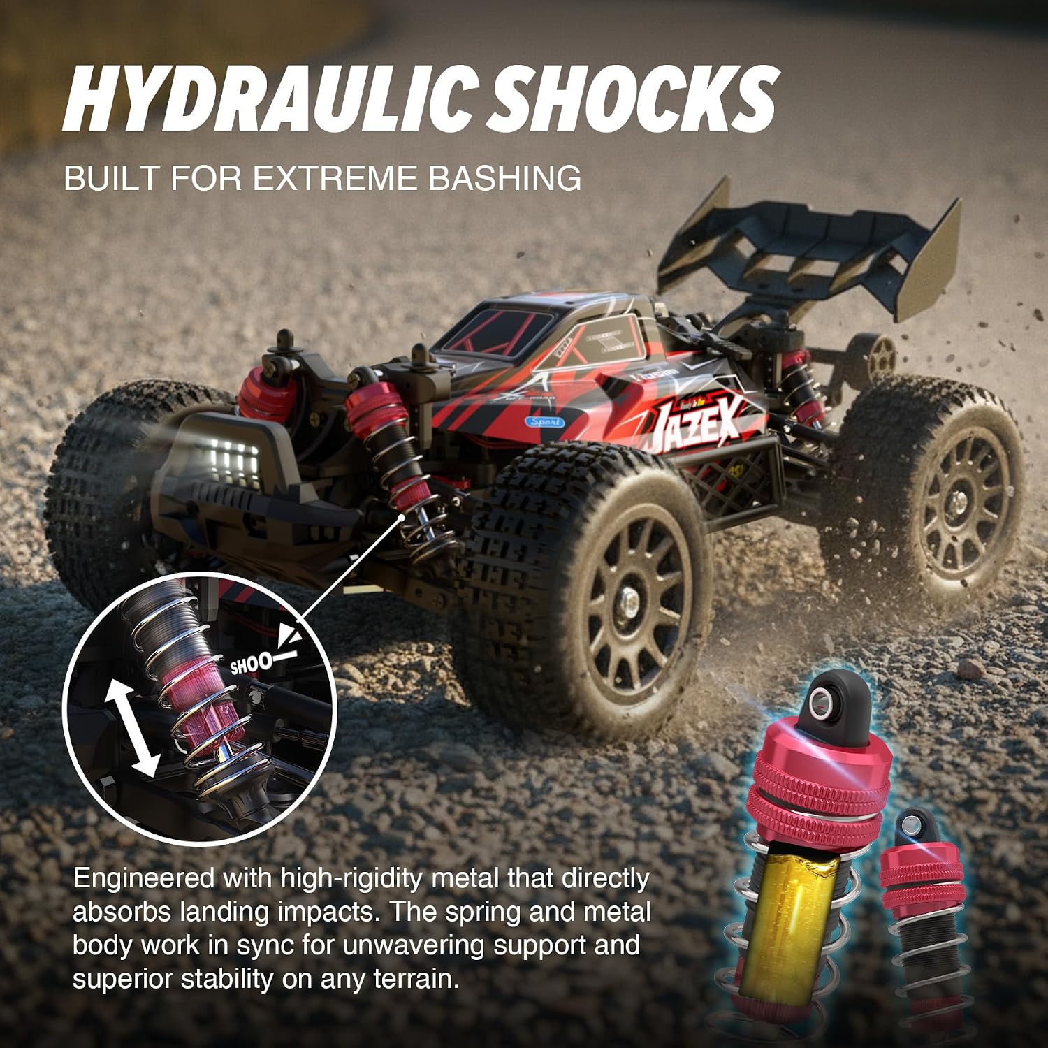 Hosim Brushless RC Buggy for Adults and Kids 60KM/H, 1/14 Electric High Speed All Terrain Remote Control Car, Hobby RC Trucks 4x4 Off Road RC Car