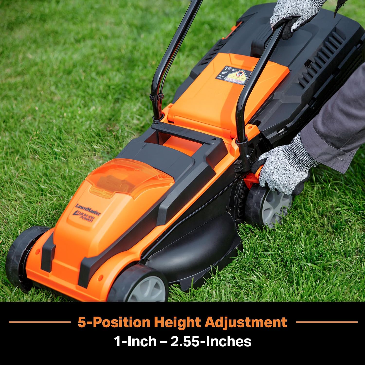 LawnMaster MEB1216K Electric Lawn Mower 16-Inch 12AMP