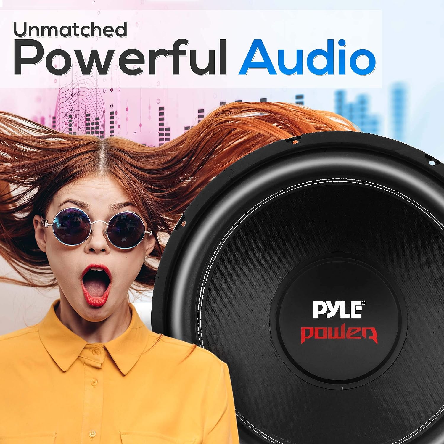 Pyle 8" Car Subwoofer Speaker - 800 Watt Dual 4 Ohm Voice Coil, Treated Foam Surround, Non-Pressed Paper Cone, 60oz Magnet - Powerful Vehicle Audio Bass Woofer for Car Stereo Systems - PLPW8D (Black)