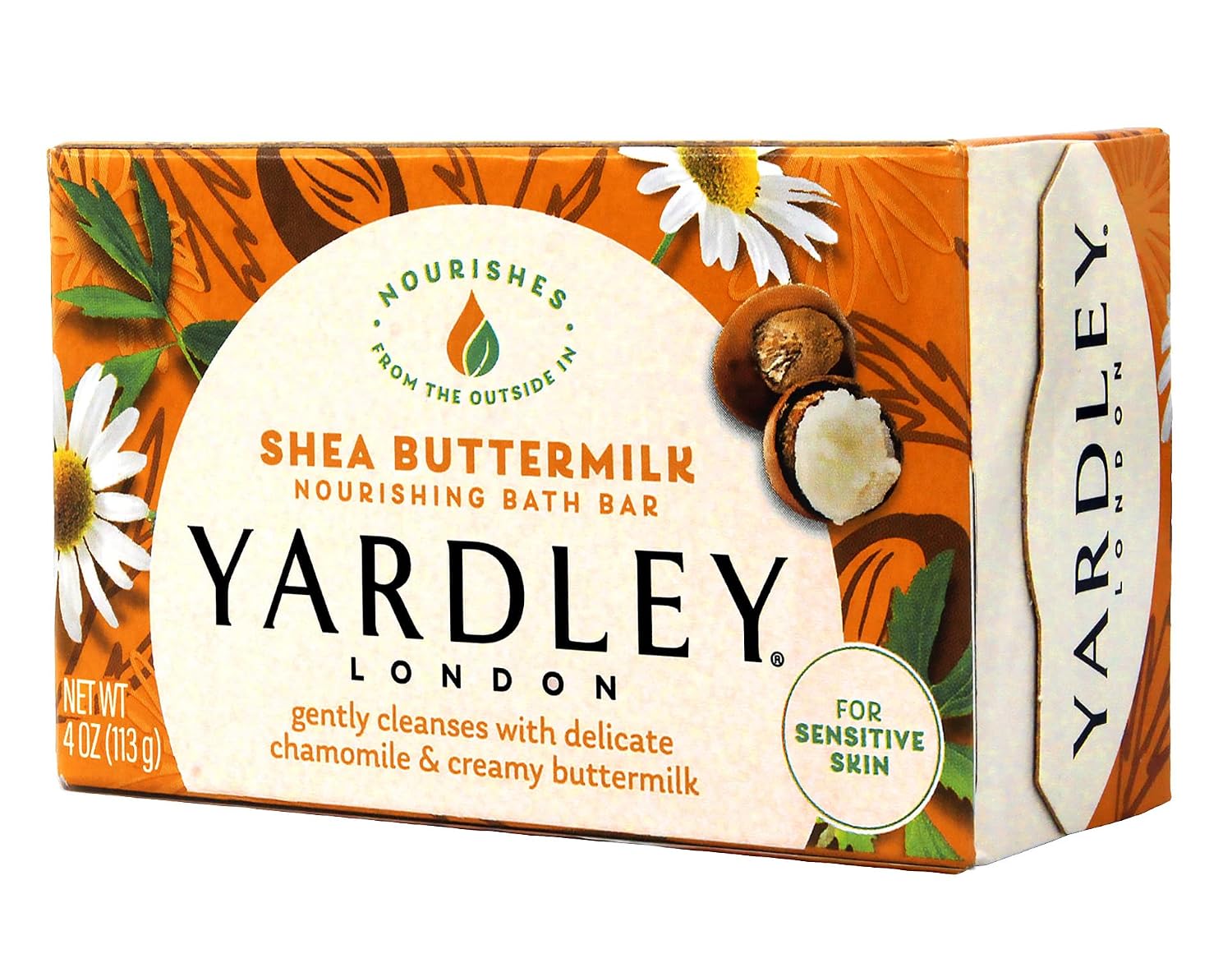 Yardley Shea Buttermilk Bath Bar 4oz 4 Pack