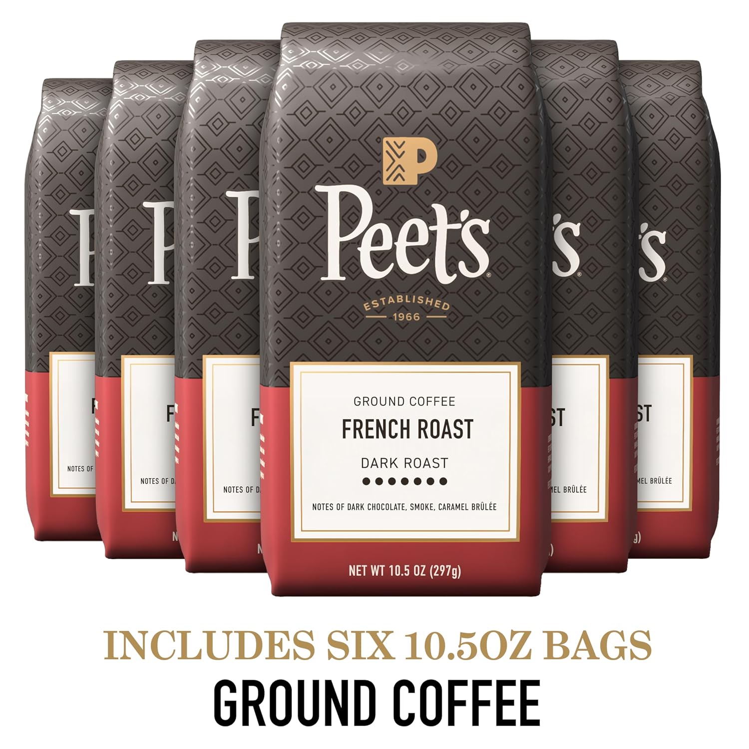 Peet's Coffee, Dark Roast Ground Coffee, 100% Arabica Coffee - Major Dickason's Blend 18 Ounce Bag