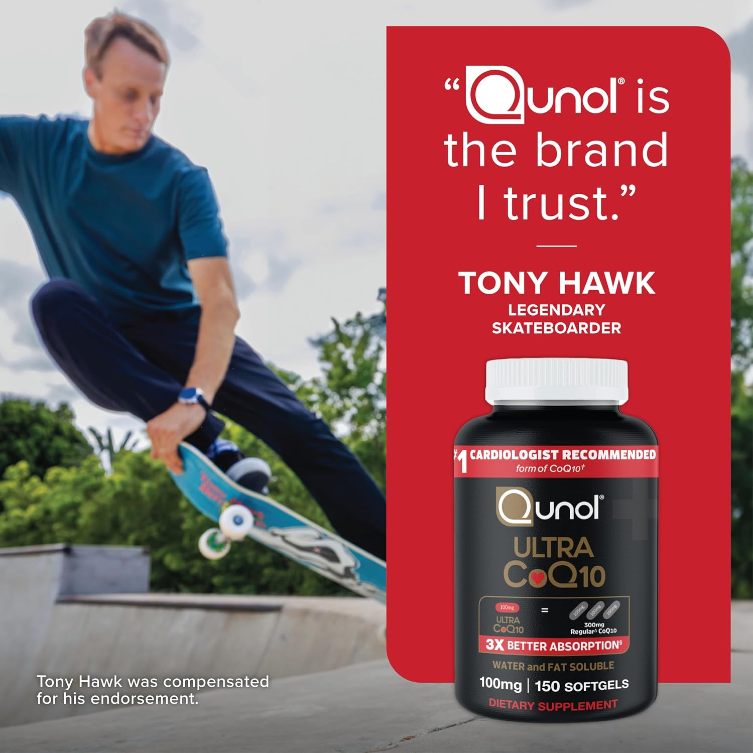 Qunol Ultra CoQ10 100mg, 3X Better Absorption, Antioxidant, 240 Softgels | #1 Cardiologist Recommended Supplement for Heart Health, Coenzyme Q10 Supplement to support Vascular Health & Cellular Energy