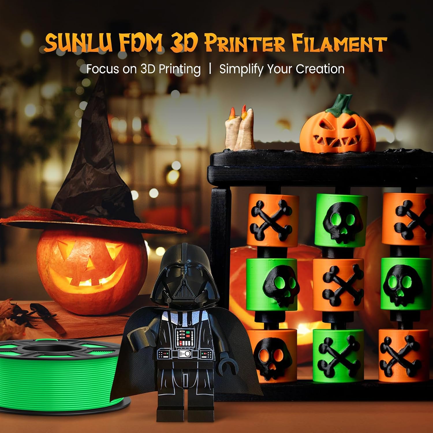 SUNLU PLA Plus Filament 1.75mm White 1KG
