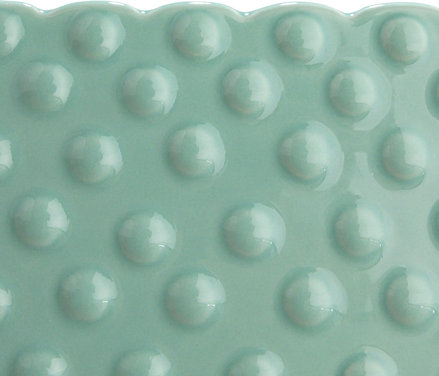 Creative Co-Op White Hobnail Rectangle Ceramic Planter