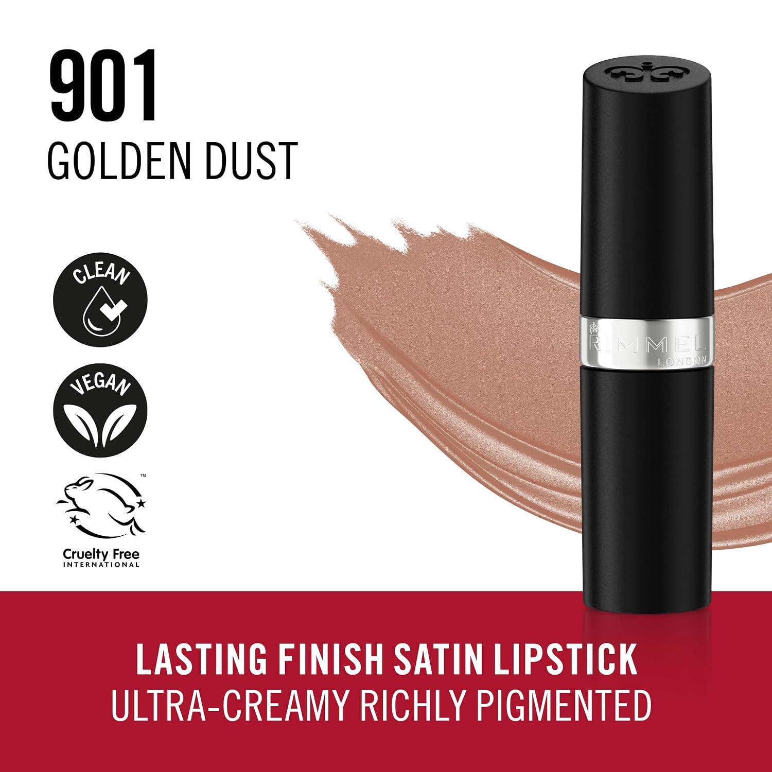 Rimmel London Lasting Finish by Kate Lipstick, 001