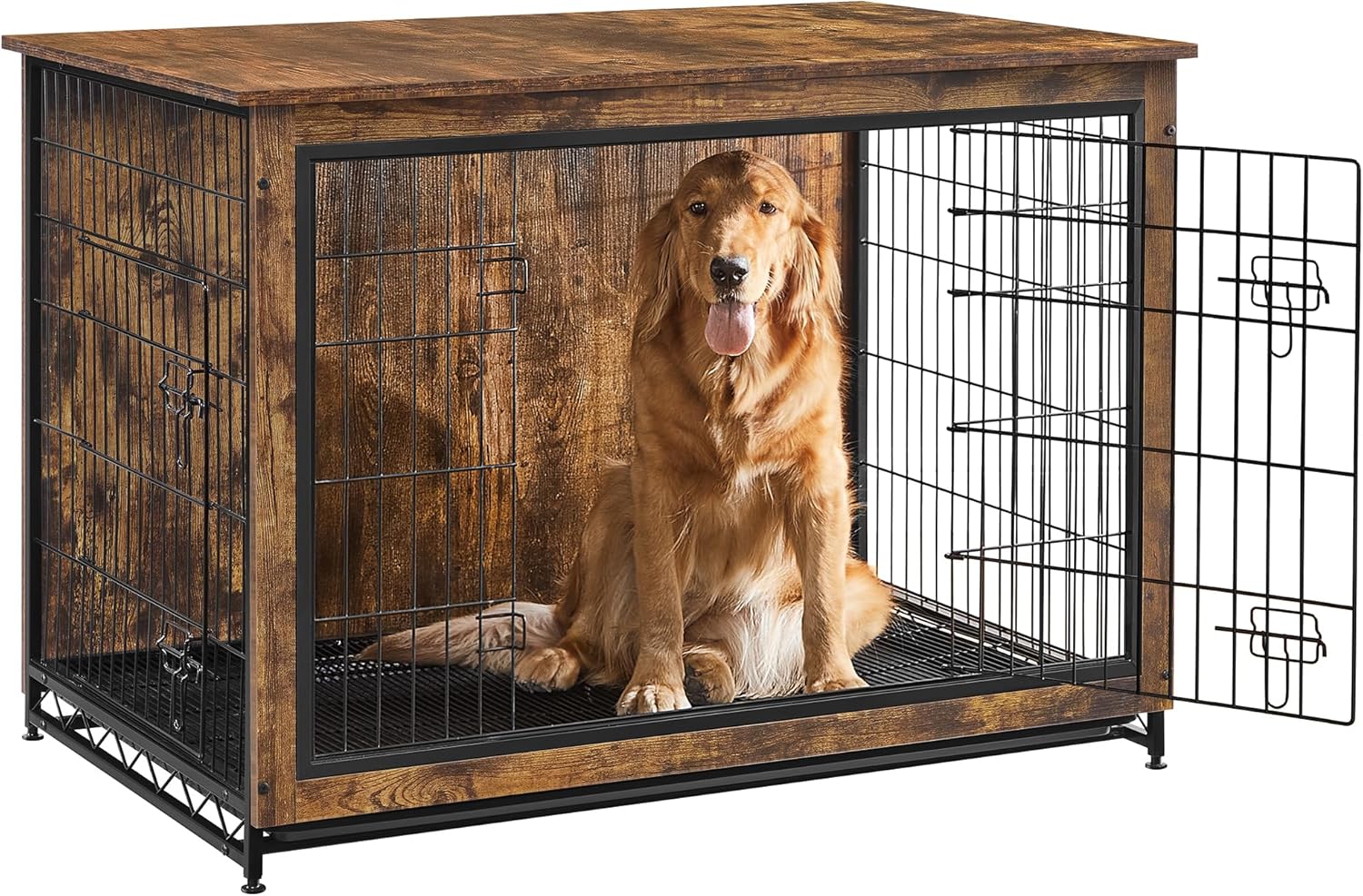 Feandrea 27.2" Dog Crate Furniture, Indoor Dog Kennel Side End Table
