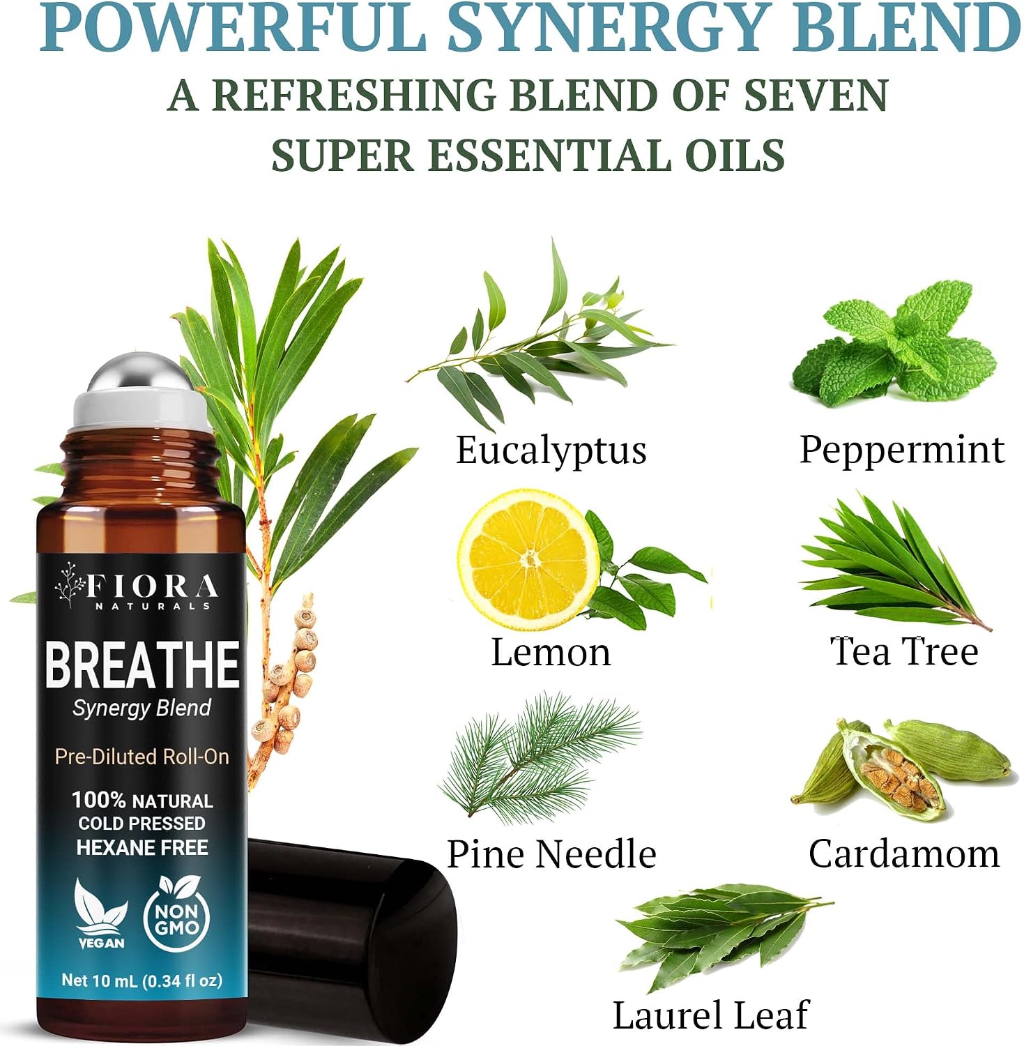 Breathe Oil Blend, Breathe Essential Oil Natural Pure Grade Synergy Blend