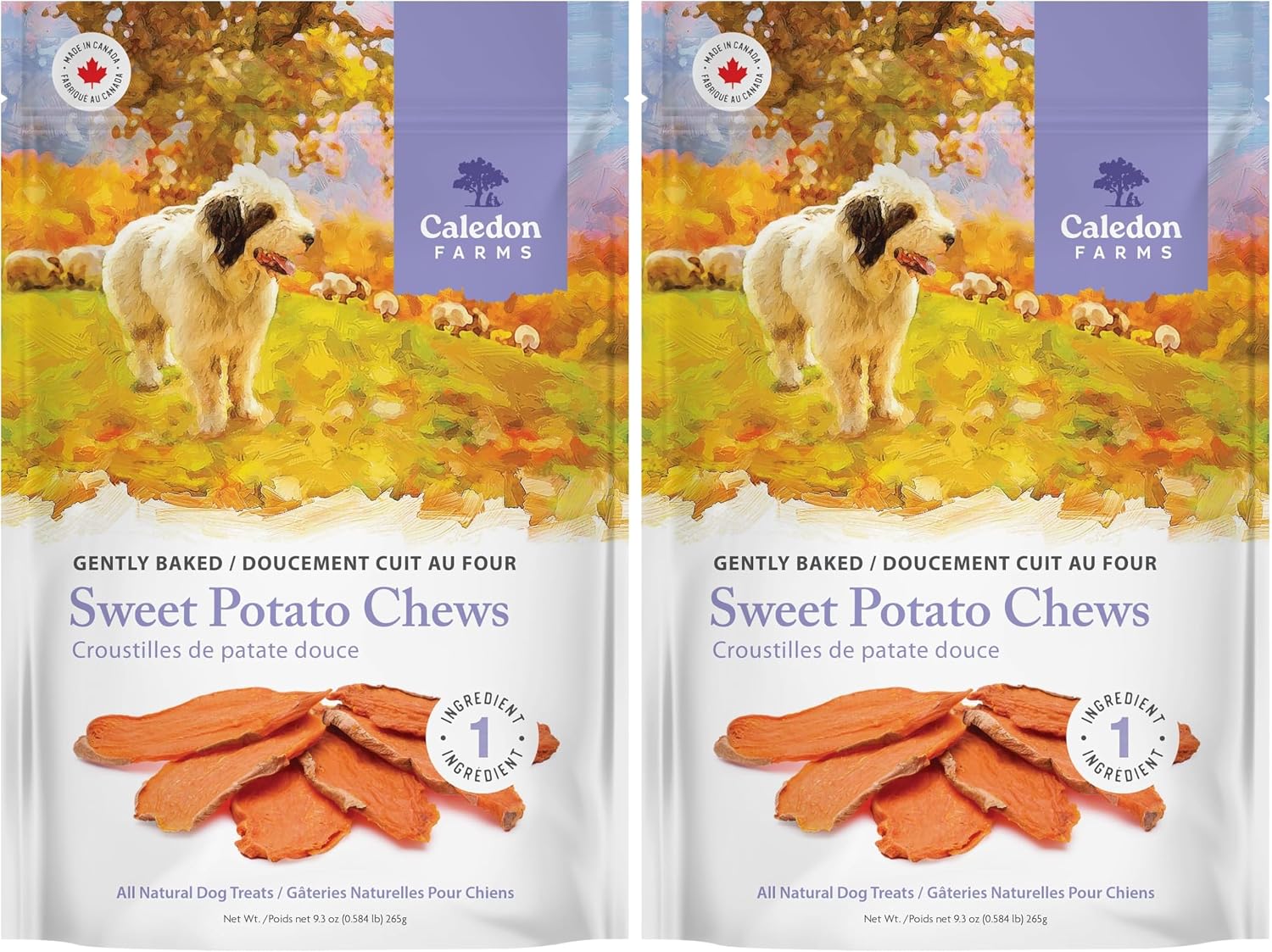 Caledon Farms Sweet Potato Chews for Dogs 9.3 OZ