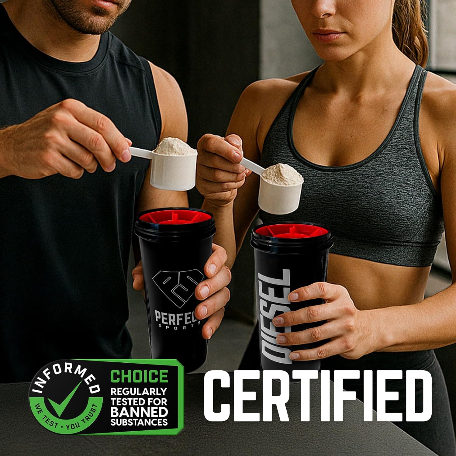 PERFECT SPORTS Diesel Whey Protein Isolate, Milk Chocolate, 2 lb