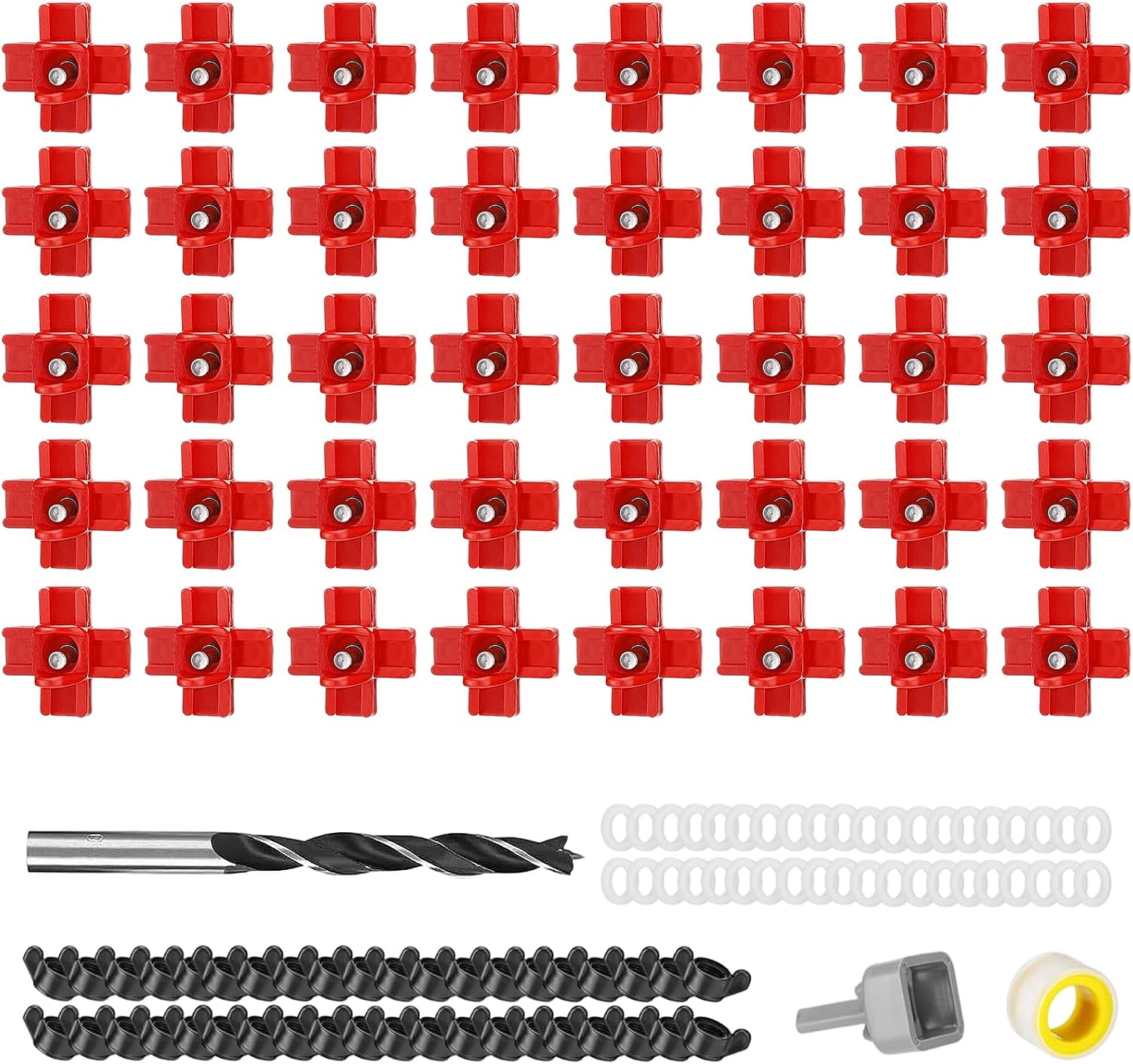 20 Pack Chicken Waterer Nipples for Chicks to Chickens with Drill Bits | Water Saving Design, Easy Install Leakproof Poultry Watering System, Chicken Coop Accessories, Quail Water Feeder