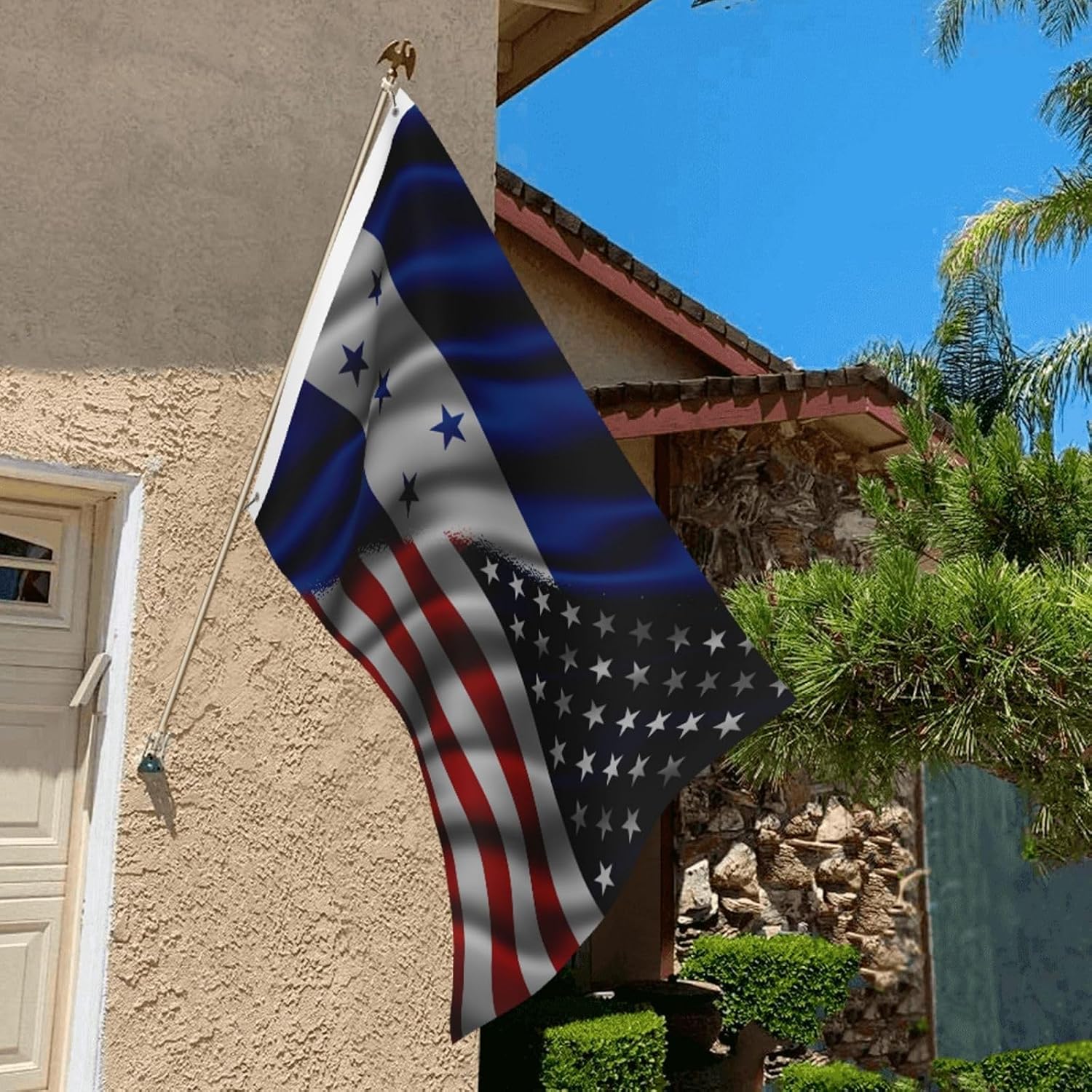 Nicaraguan Nicaragua And American Usa Flag 2x3 Ft Flags Double-Sided Printing Outdoor Indoor Decoration Country Flag 2x3 Foot Polyester Banner