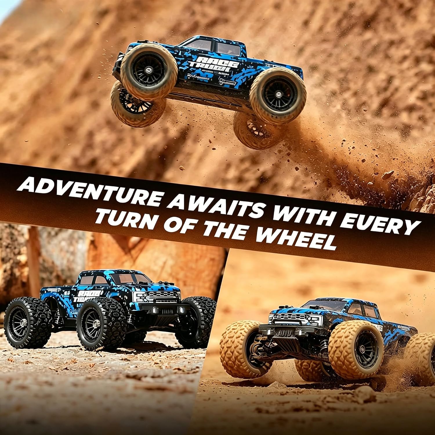 HAIBOXING RC Cars 1/18 Scale 4WD Off-Road Monster Trucks with 36+KM/H High Speed