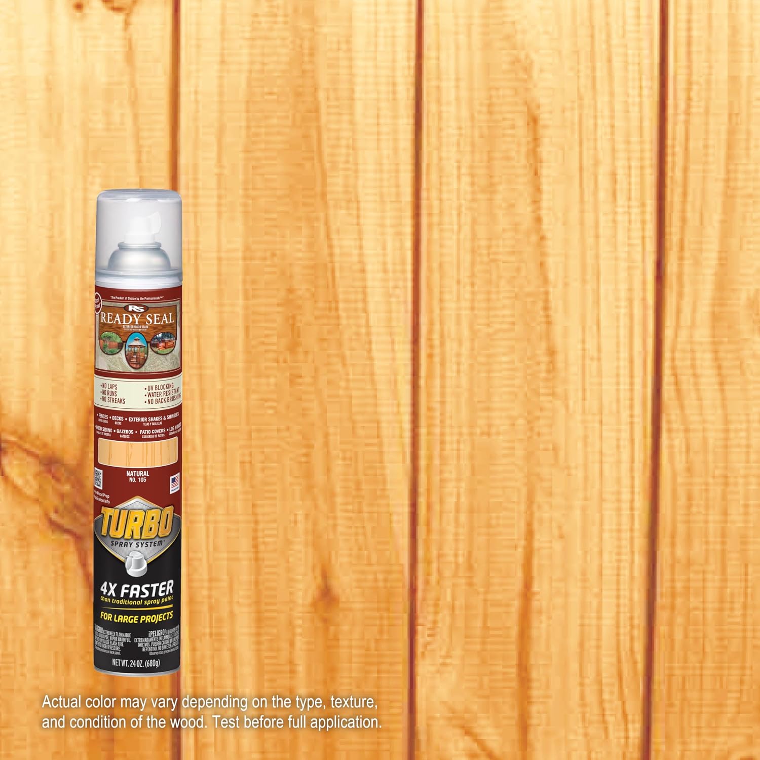 Ready Seal 7966104 5 gal Pail Exterior Wood Stain & Sealer, Light Oak