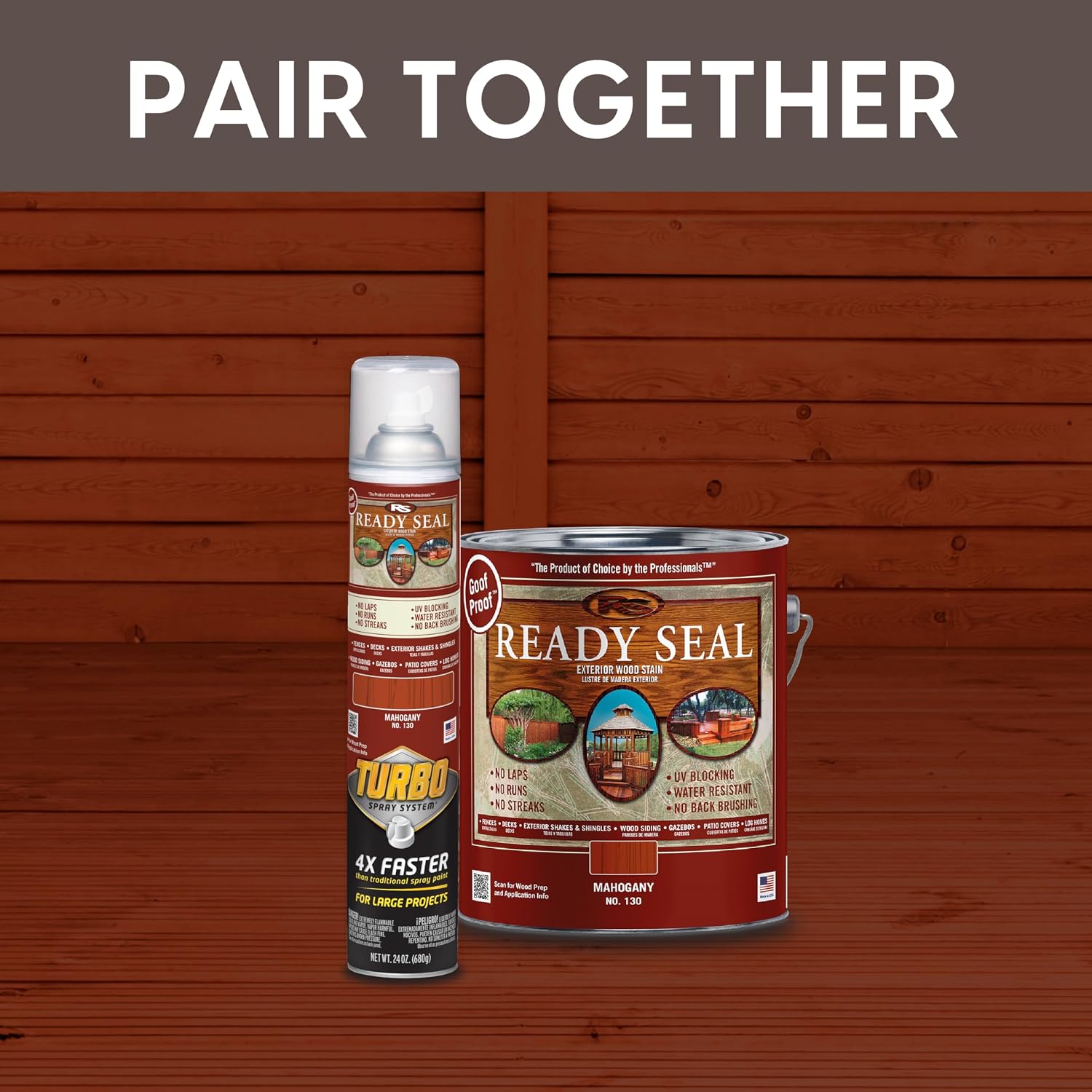 Ready Seal 7966104 5 gal Pail Exterior Wood Stain & Sealer, Light Oak