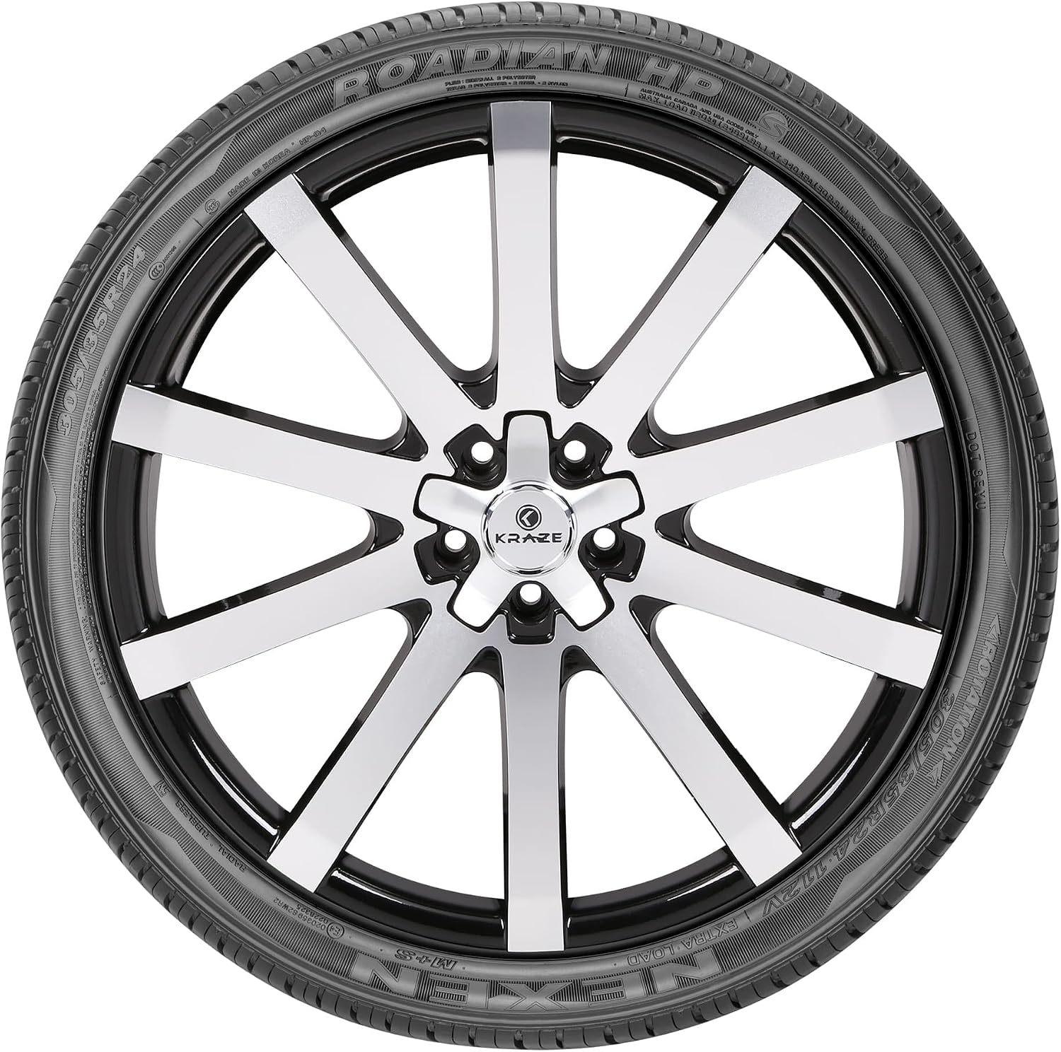 Nexen Roadian HP All- Season Radial Tire-285/45R22 114V | Truck/SUV Performance All Season Traction 114V Rated Extra Load Radial Construction Black