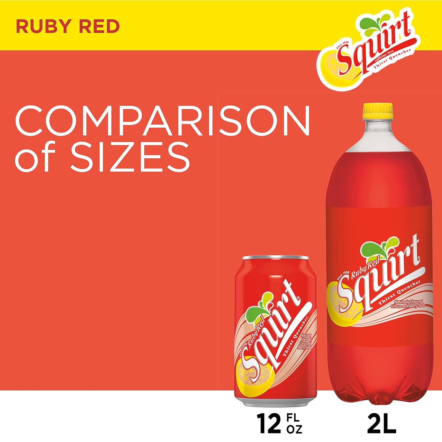 Squirt Soda, Grapefruit, 12 Fl Oz Cans, 12 Pack