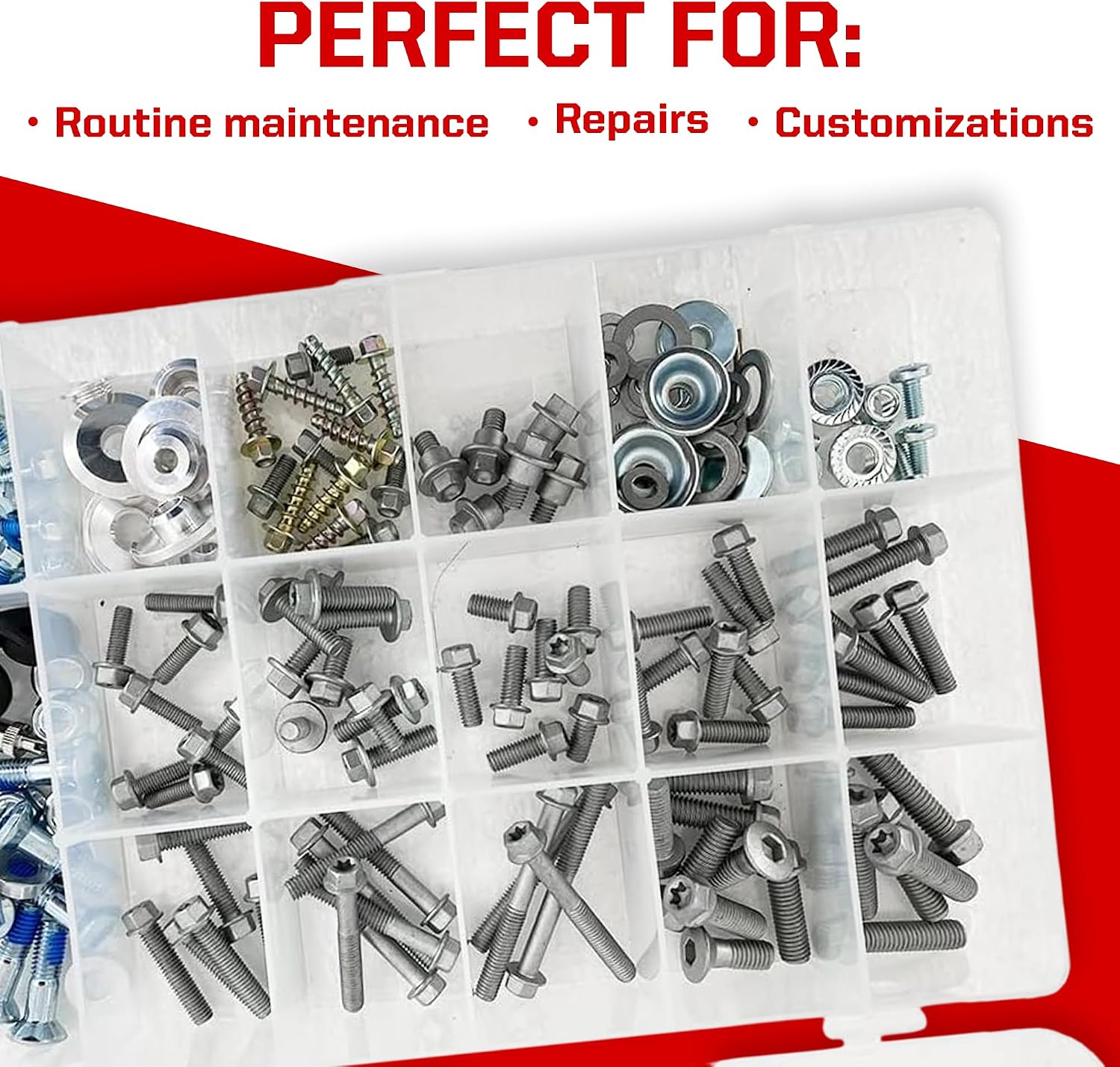 Pit Posse PP2709KTM KTM 210-Piece Metric Motorcycle Assortment Bolt Kit for KTM 690 SMC, KTM 660 SMC, KTM 625 SXC MXC, KTM 250SX F, KTM 450 EXC SX MXC