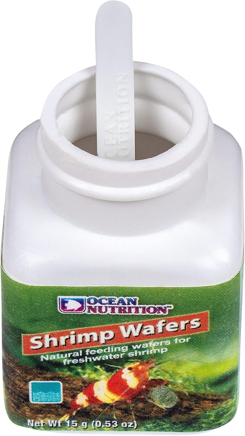 Ocean Nutrition Shrimp Wafers - Sinking Shrimp Food 0.53 oz (15 g) | Freshwater Shrimp Tank (Neocaridina, Caridina, Ghost Shrimp Live, Amano