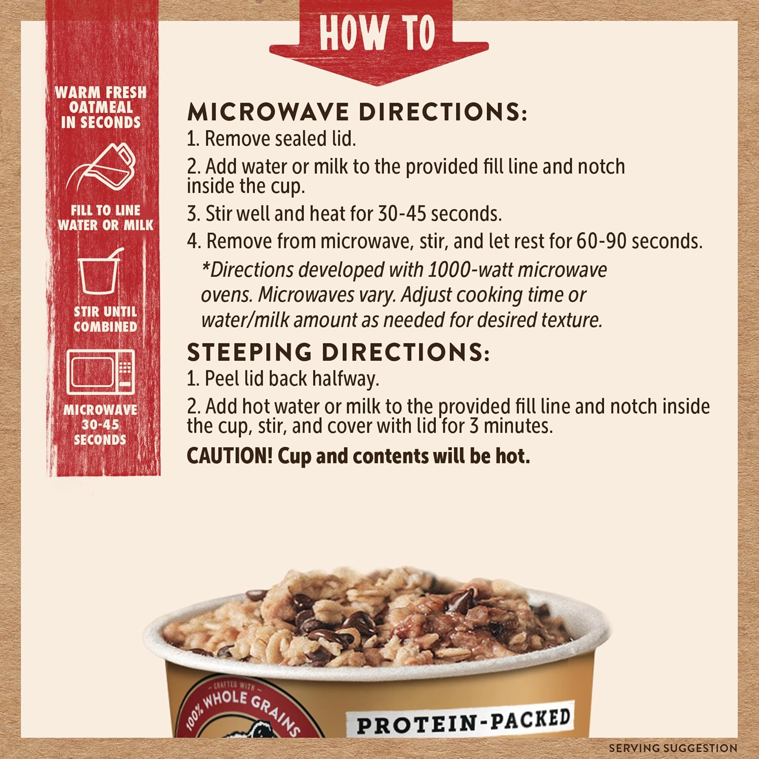 Kodiak Cakes Instant Protein Maple & Brown Sugar Oatmeal in a Cup, 2.12oz (Pack of 12)