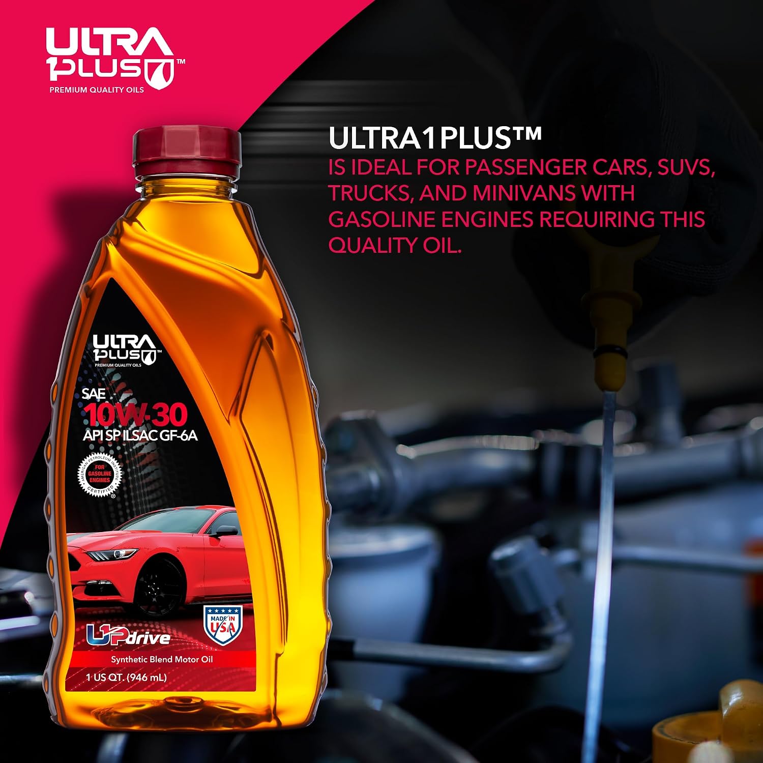 SAE 5W-30 Synthetic Blend Motor Oil API SP ILSAC GF-6A 1 Gallon