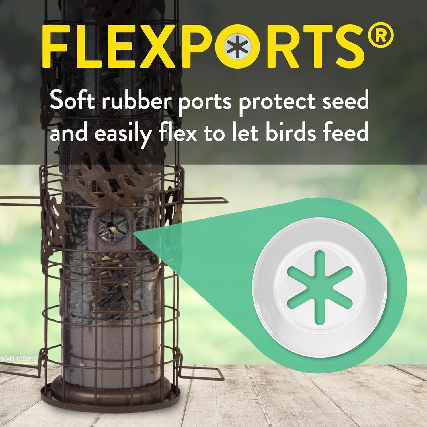 Perky-Pet Squirrel-Be-Gone Max Pinecone Bird Feeder with Flexports – 1.75 lb Capacity