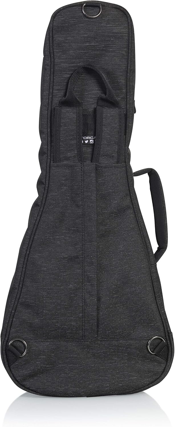 Gator Cases Transit Series Lightweight Bass Guitar Gig Bag with Back Pack Straps and Rubberized Base, Tan Exterior (GT-BASS-TAN)