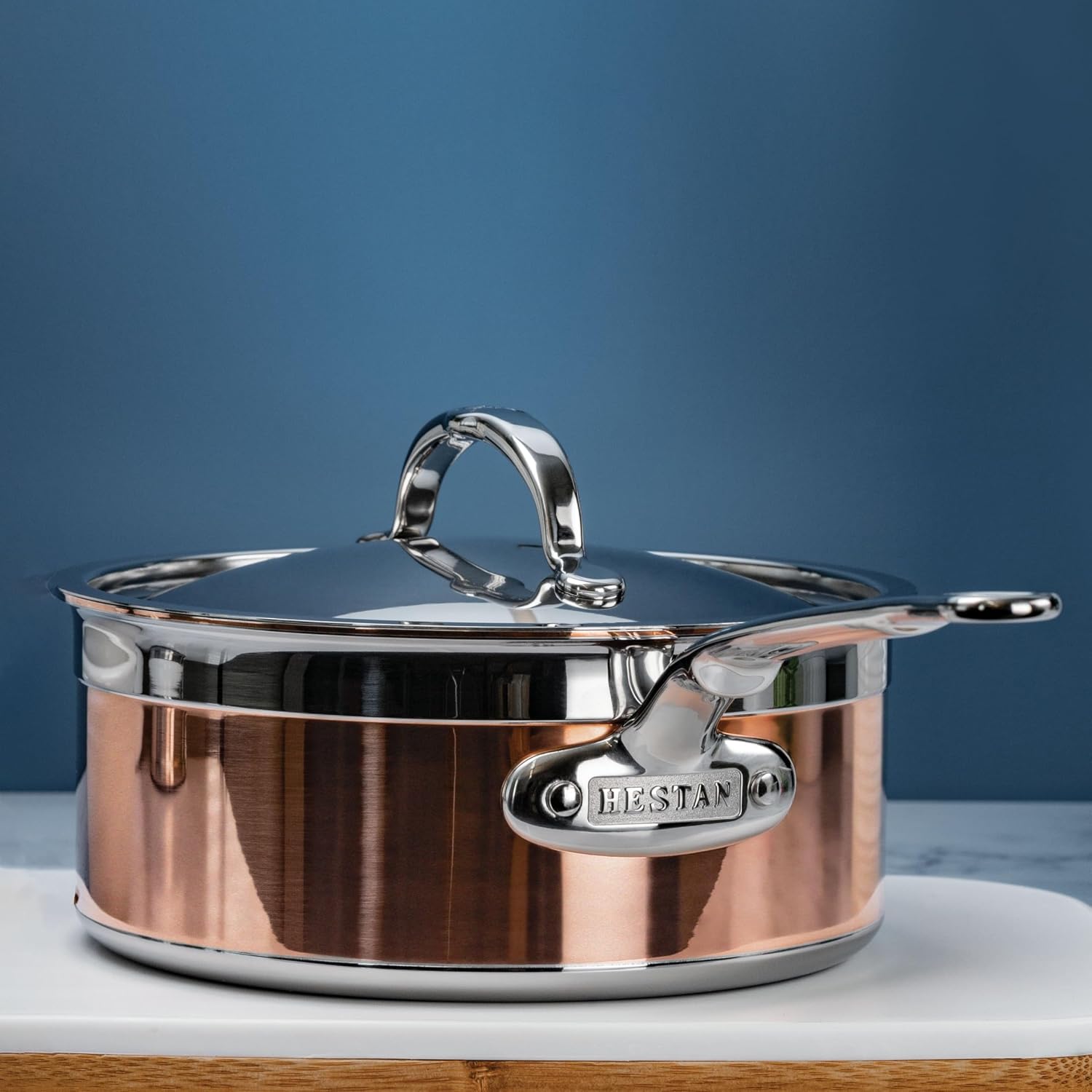 Hestan - CopperBond Collection - 100% Pure Copper Frying Pan, Induction Cooktop Compatible, 8.5-Inch
