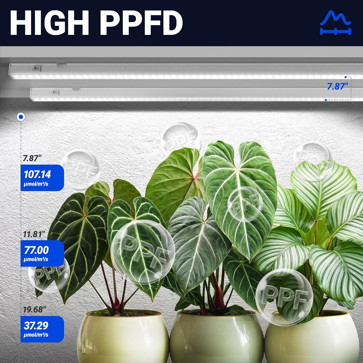 Barrina T5 Grow Lights for Indoor Plants, Full Spectrum, 2FT, 8 Packs
