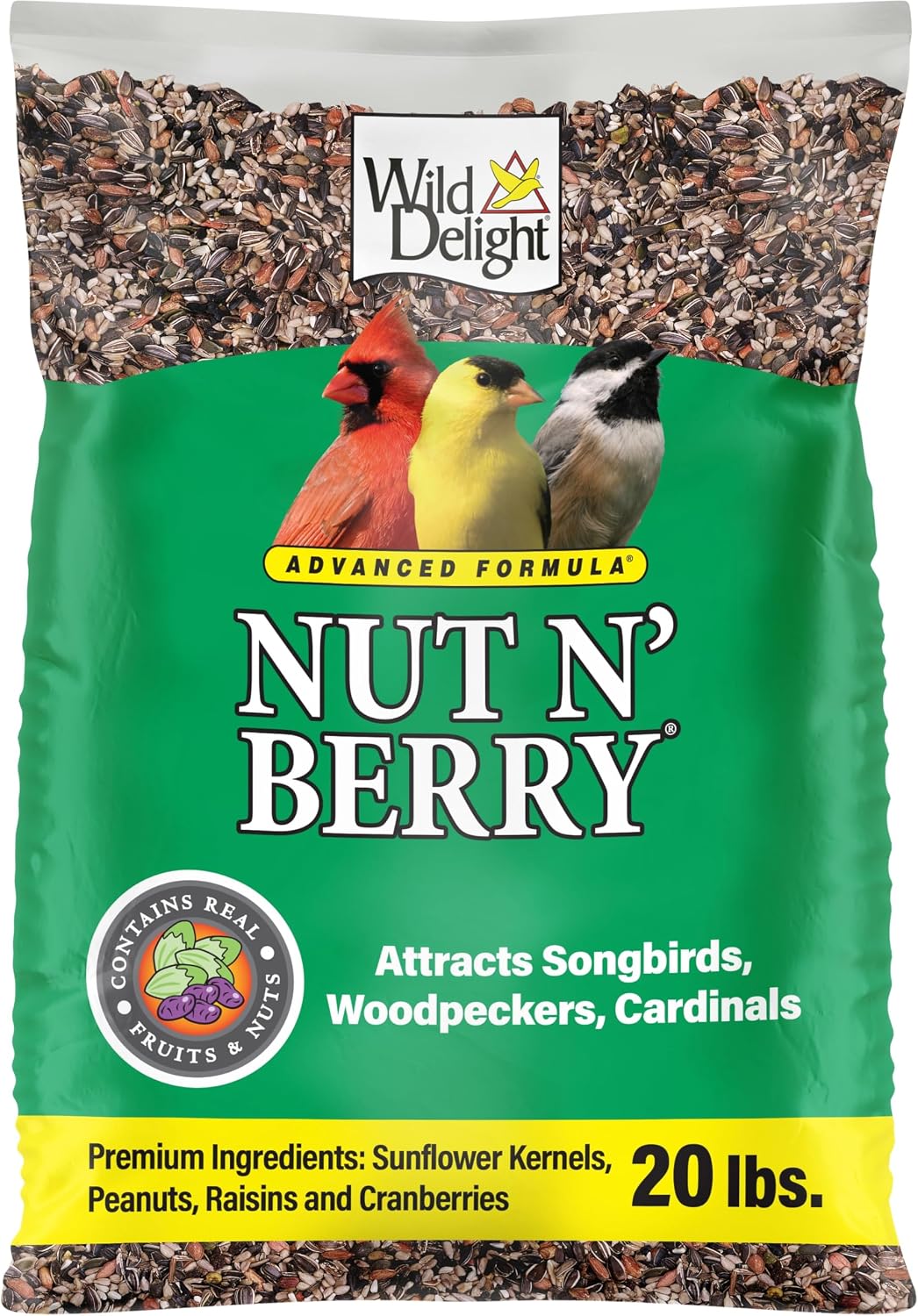 Wild Delight Deck, Porch N' Patio No Waste Bird Food, 5 lb, (374050)