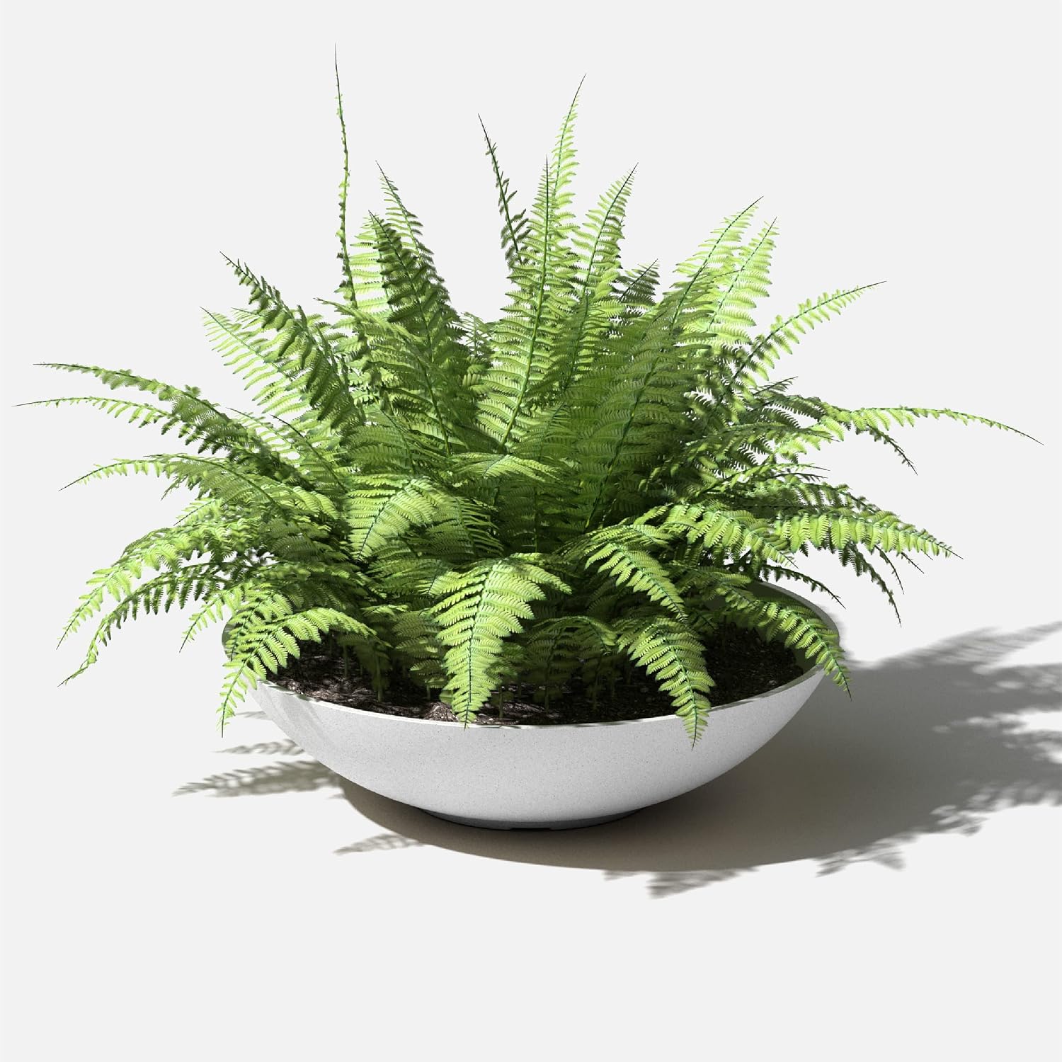 Veradek Mason Series Lane Bowl - Large Outdoor Bowl Planter | Made From a Durable Plastic-Stone Composite With Pre-Drilled Drainage Holes. Modern Patio/Tabletop Décor