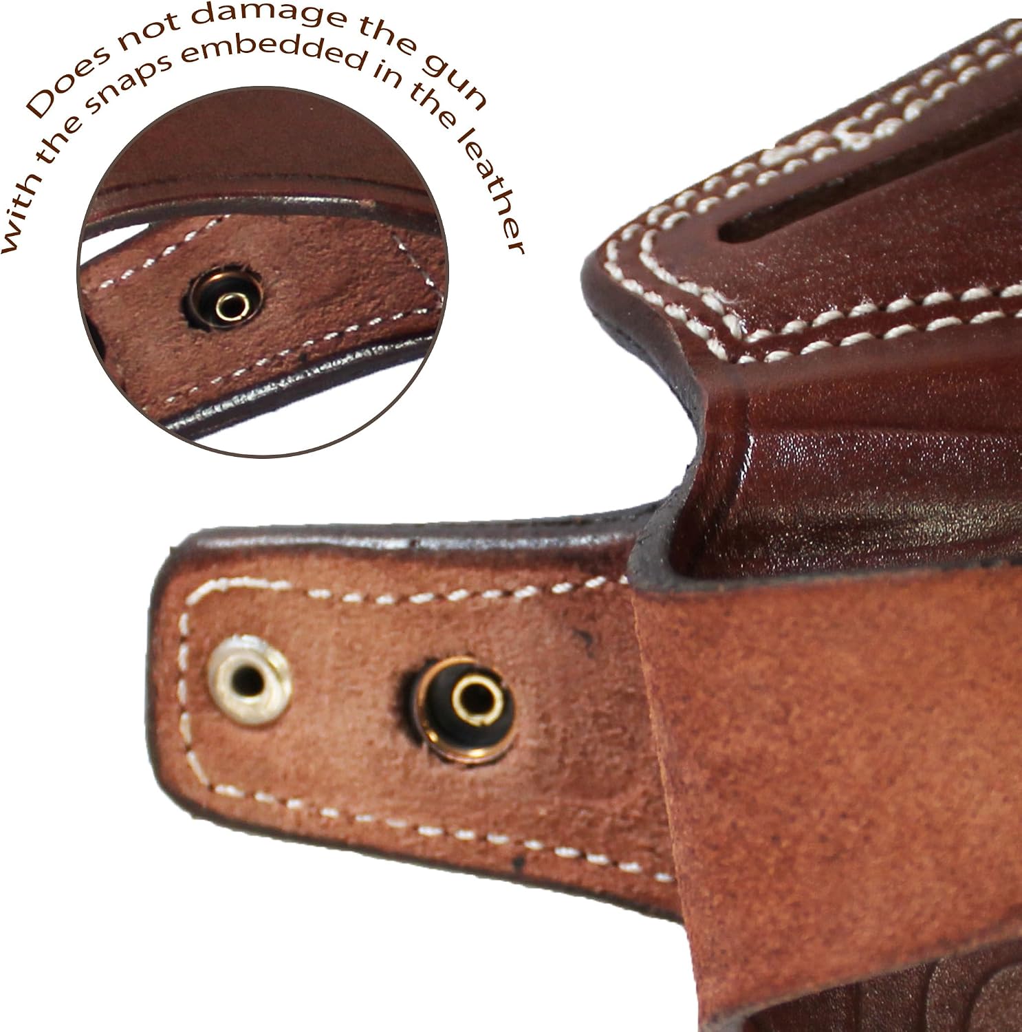 YT HOBBY Handmade Leather OWB Carry Two Slot Thumb Break Gun Holster for Sig P226
