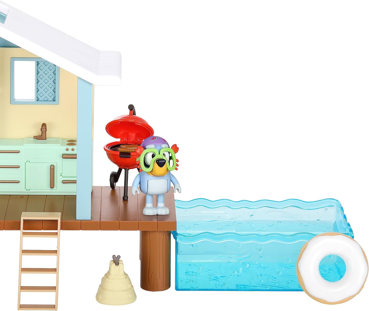 Bluey Toy House Mega Bundle, Family Home & BBQ Playhouse, Ages 3-5