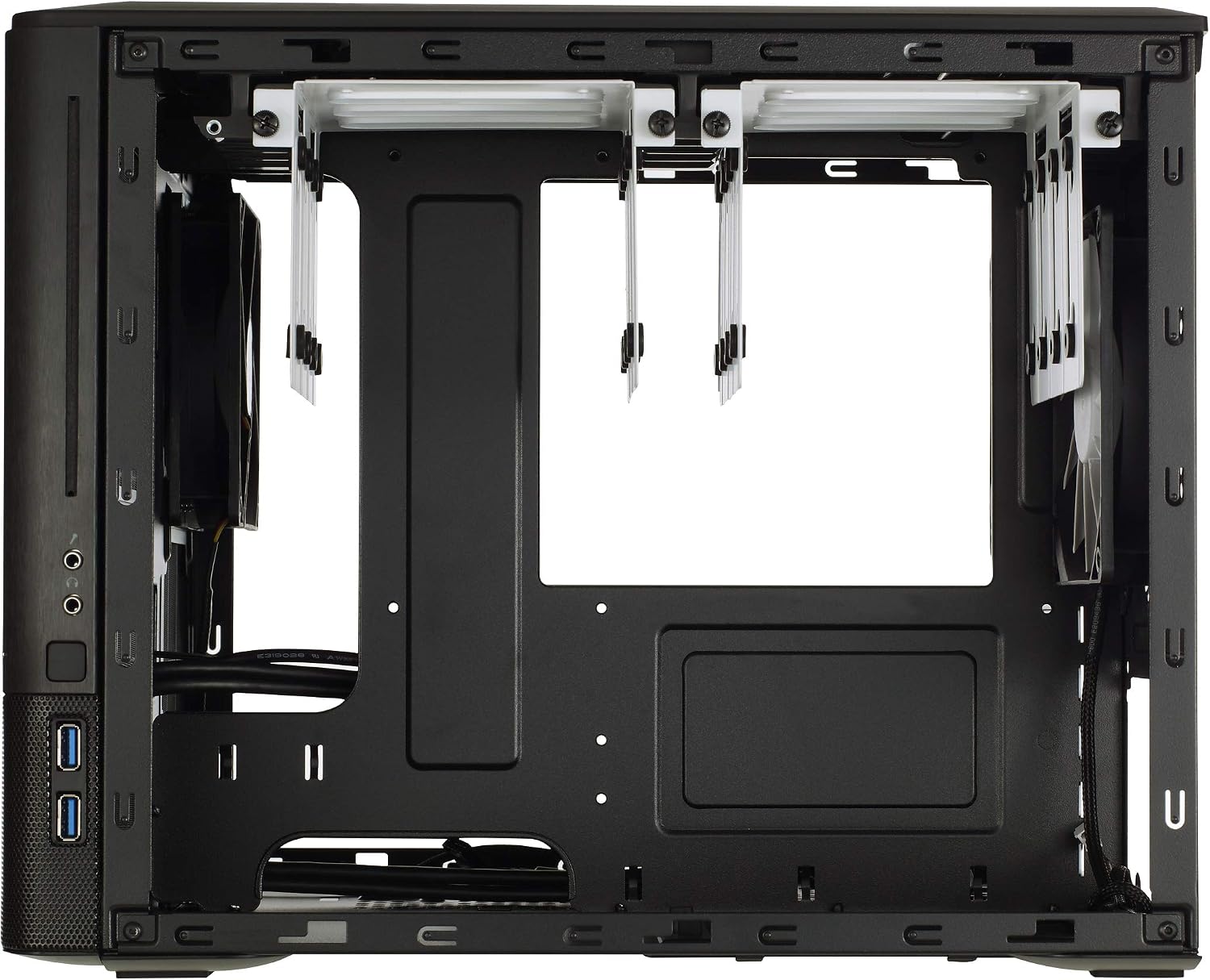 Fractal Design Node 804 - Black - Cube Compact Computer Case - mATX - High Airflow - Modular Interior - 3X Fractal Design Silent R2 120mm Fans