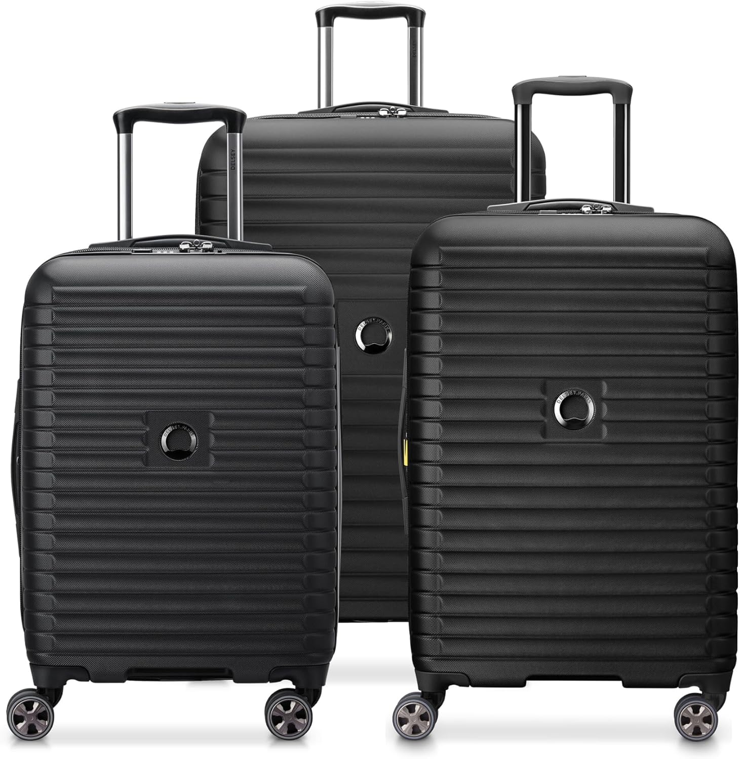 DELSEY PARIS Cruise 3.0, 20 Inch Carry-On Hardside Luggage, Deep Sea Navy | Expandable Suitcase, Lightweight 100% Polycarbonate Shell, Dual-Density Spinner Wheels, USB Port, TSA Lock