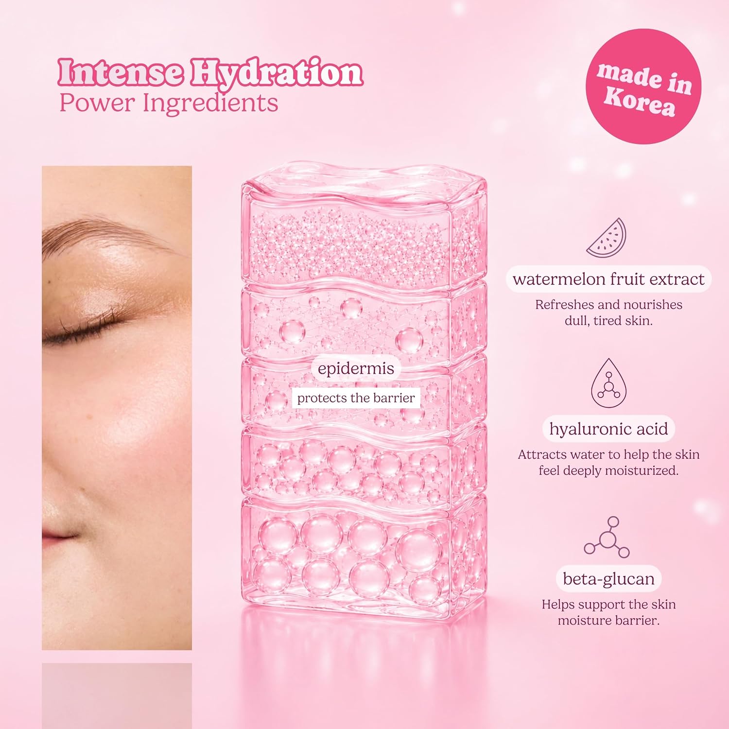 ESW Beauty Strawberries & Cream Soothing Face Mask, Korean Skin Care 1 Pack