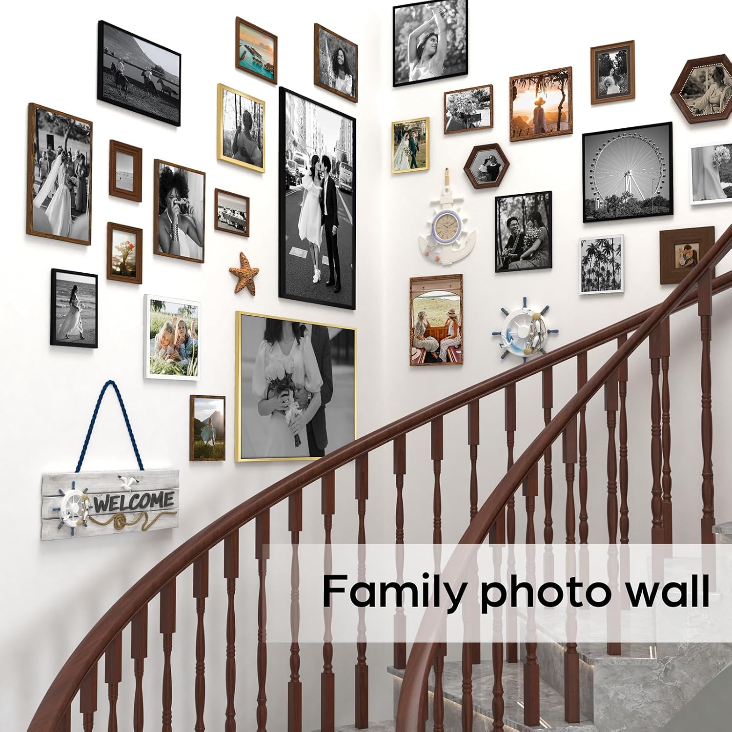 Giftgarden Black 8x10 Picture Frame Bulk, Multi 8 x 10 Photo Frames Set for Wall Hanging or Tabletop, 12 Pack