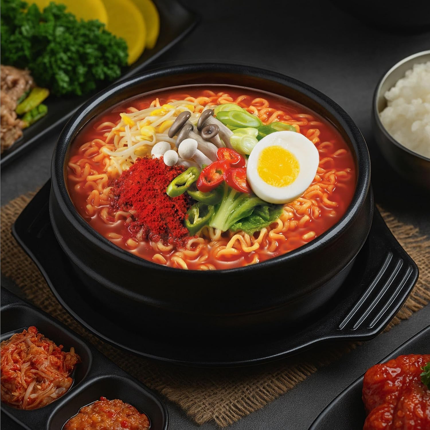 Paldo Fun & Yum Ilpoom Jjajangmen Chajang Noodle Traditional Brothless Chajang Ramen 7.05oz (Pack of 4)
