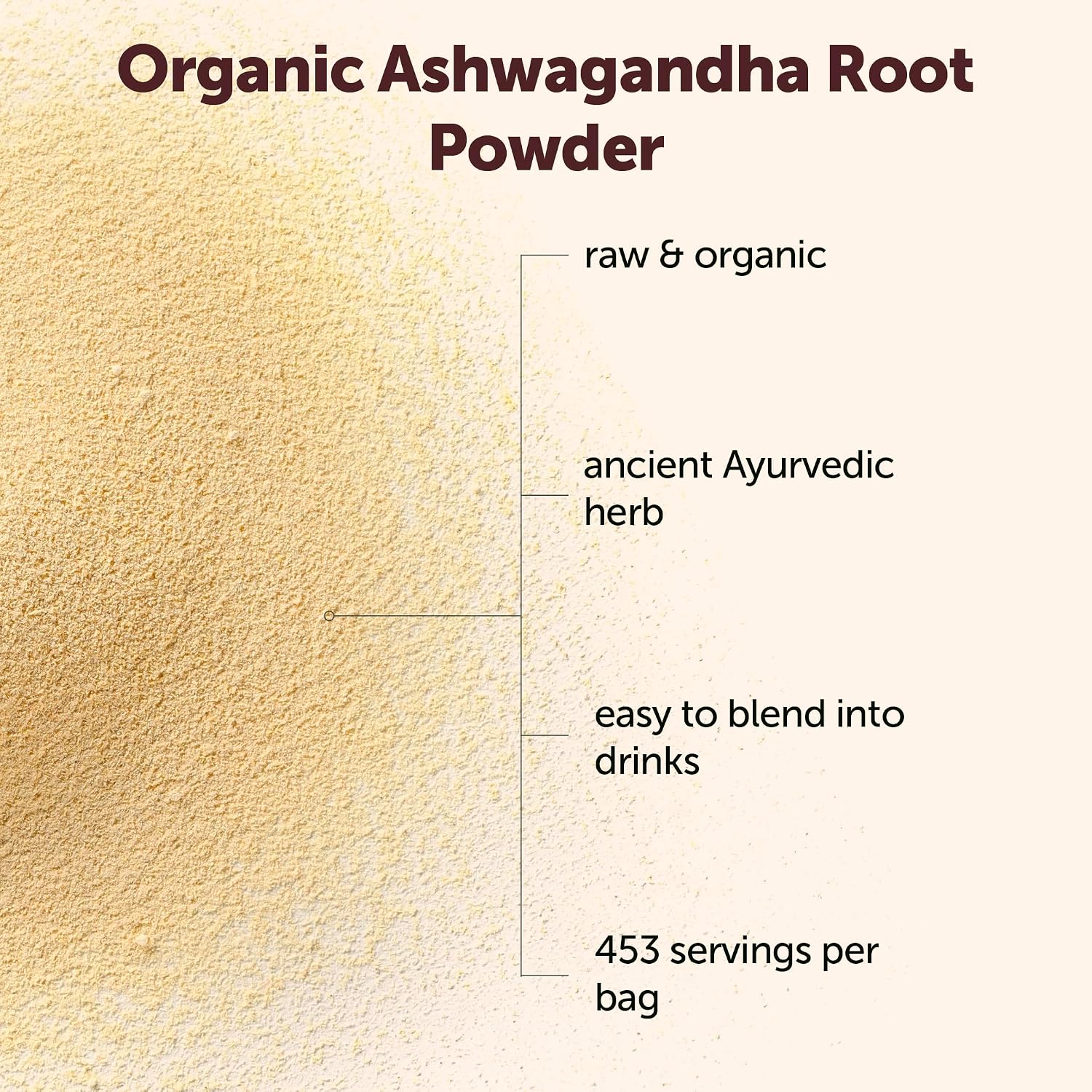 Micro Ingredients Organic Ashwagandha Root Powder, 2 lb | 453 Servings | Pure Withania Somnifera Root | Ancient Ayurvedic Herb