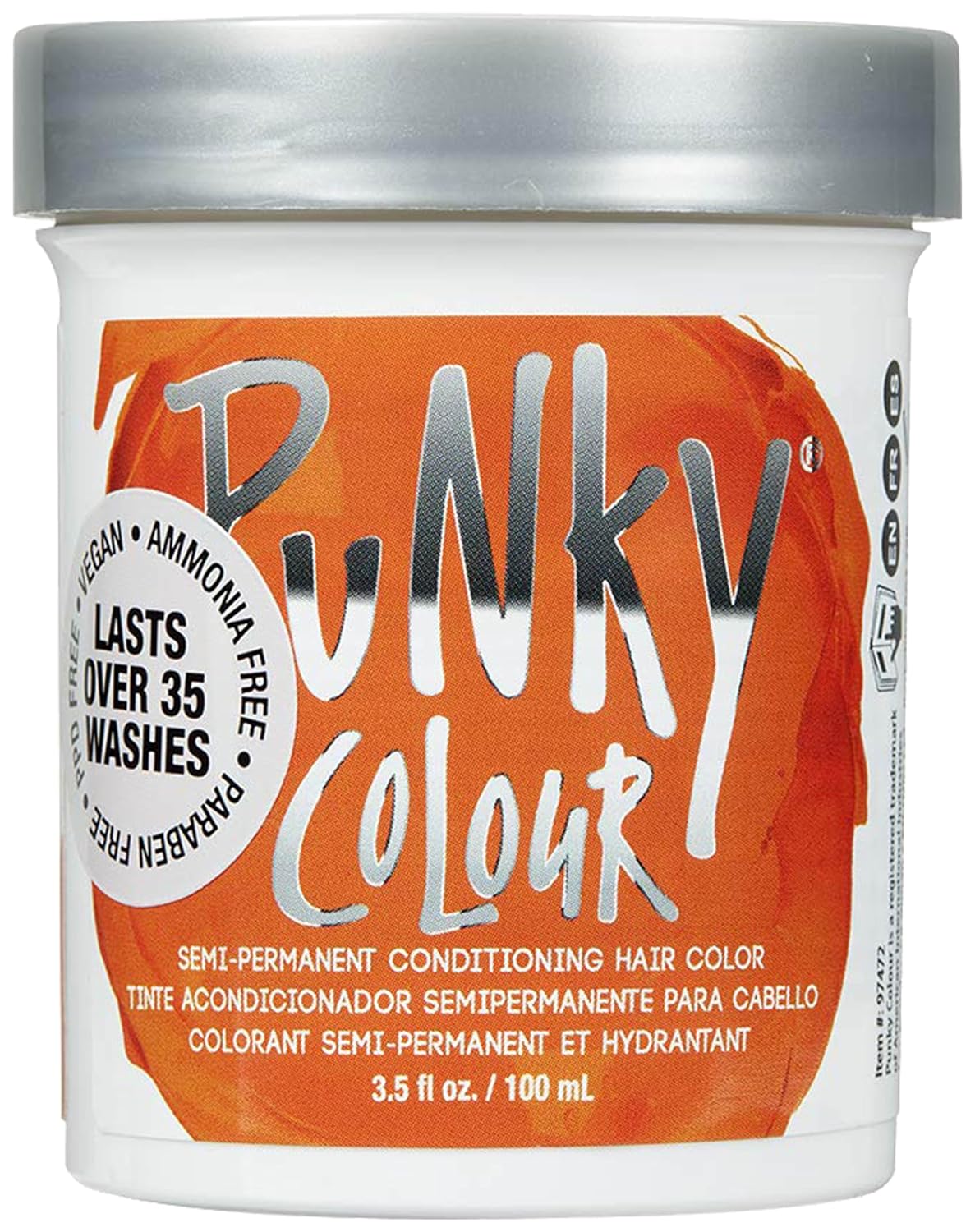 Punky Colour Flamingo Pink Semi Permanent Hair Color – Vibrant Pink Hair Dye, Vegan & Cruelty-Free Conditioning Formula, Lasts Up to 35 Washes, 3.5 fl oz