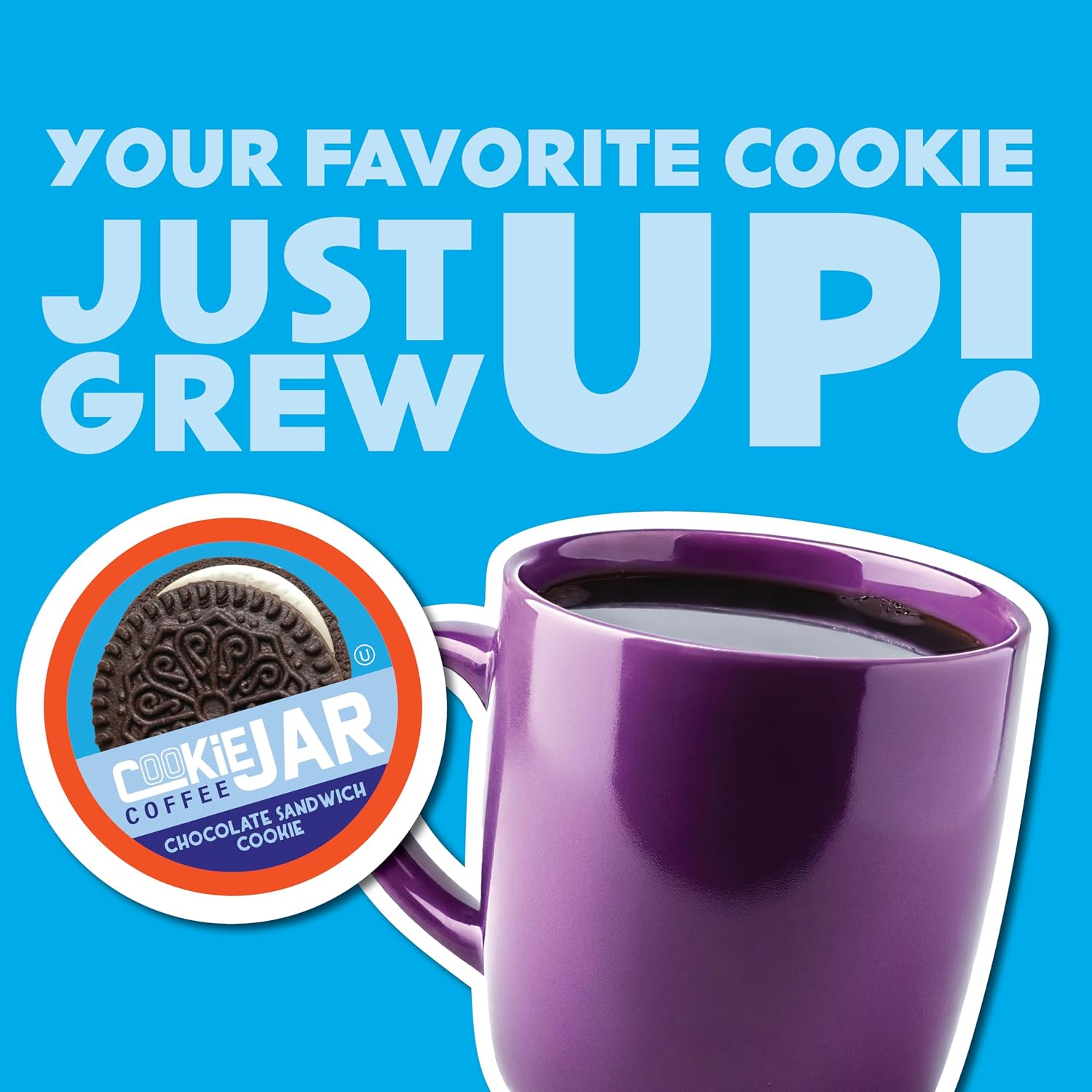 Cookie Jar Mint Chocolate Chip Flavored Coffee Pods for Keurig K Cup Brewers