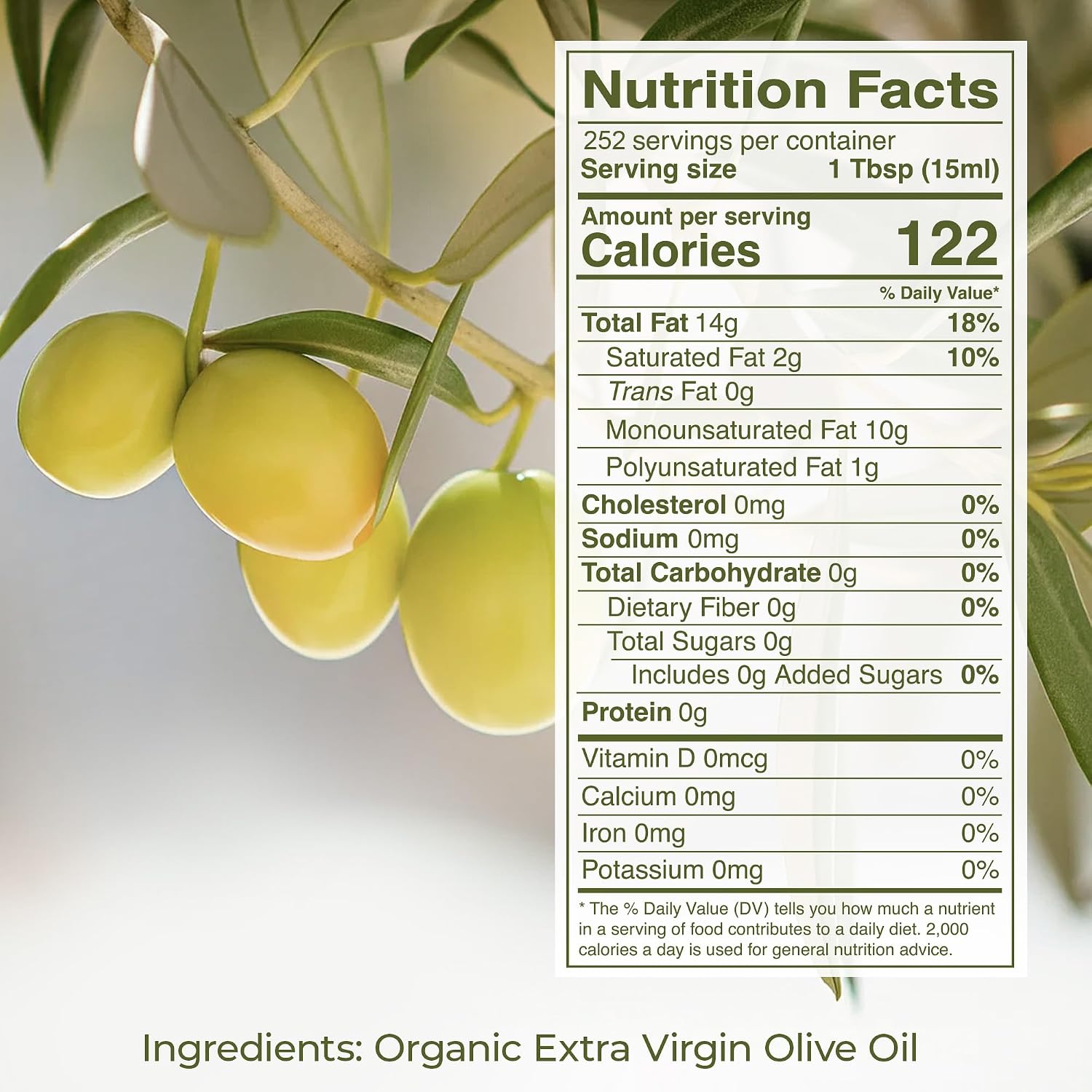 Kevala Extra Virgin Organic Olive Oil - 1/2 gal, Unrefined Cooking Oil | 64 oz, Cold Pressed, No Preservatives, Made with Selected Fresh Olives, Natural Kitchen Pantry Essential, Easy Storage