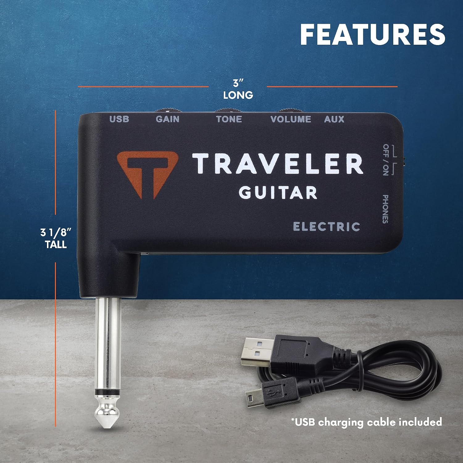 Traveler Guitar TGA-1E Electric Guitar Headphone Amplifier